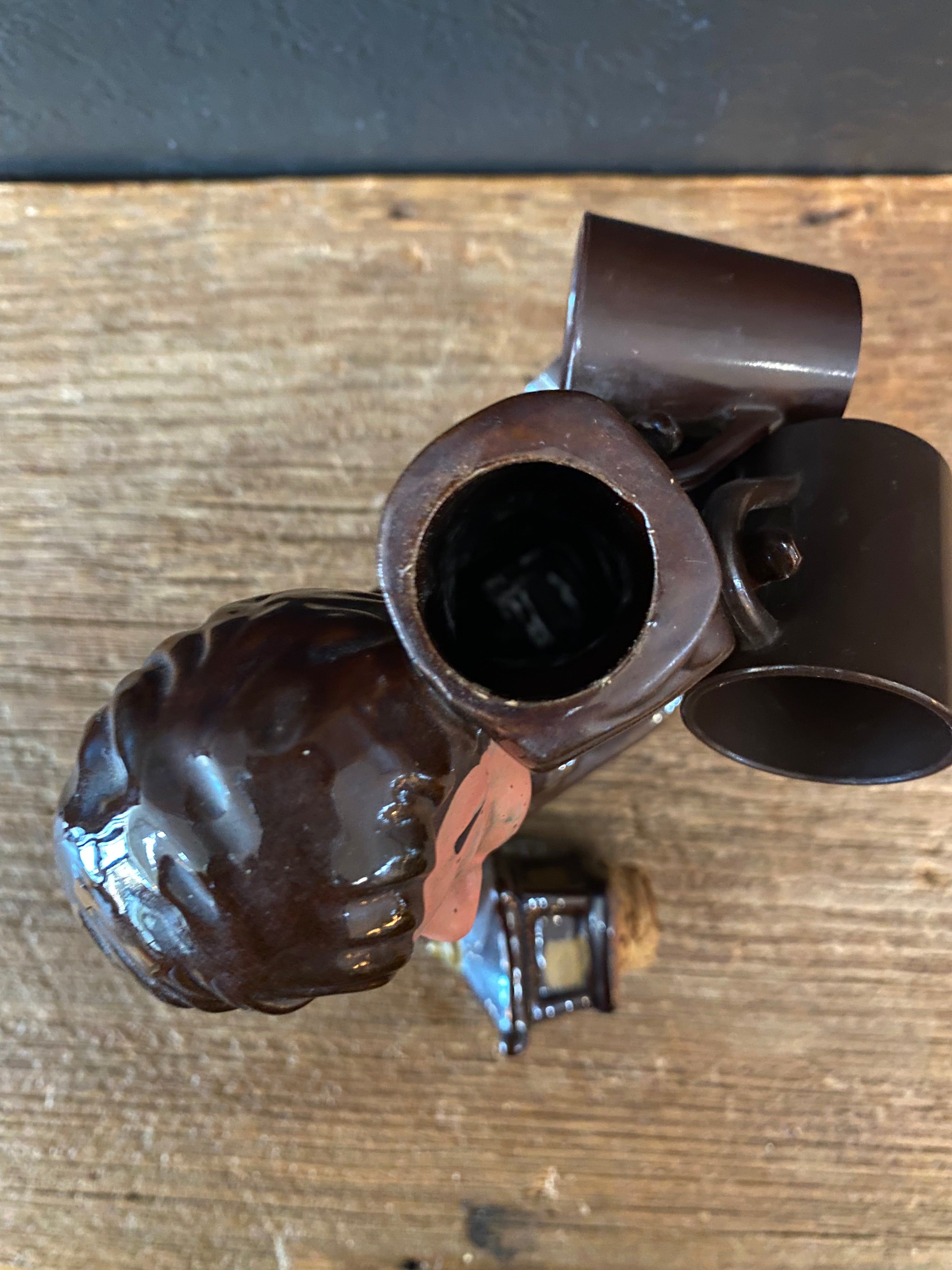 “Bartender” Decanter With Four Shot Glasses