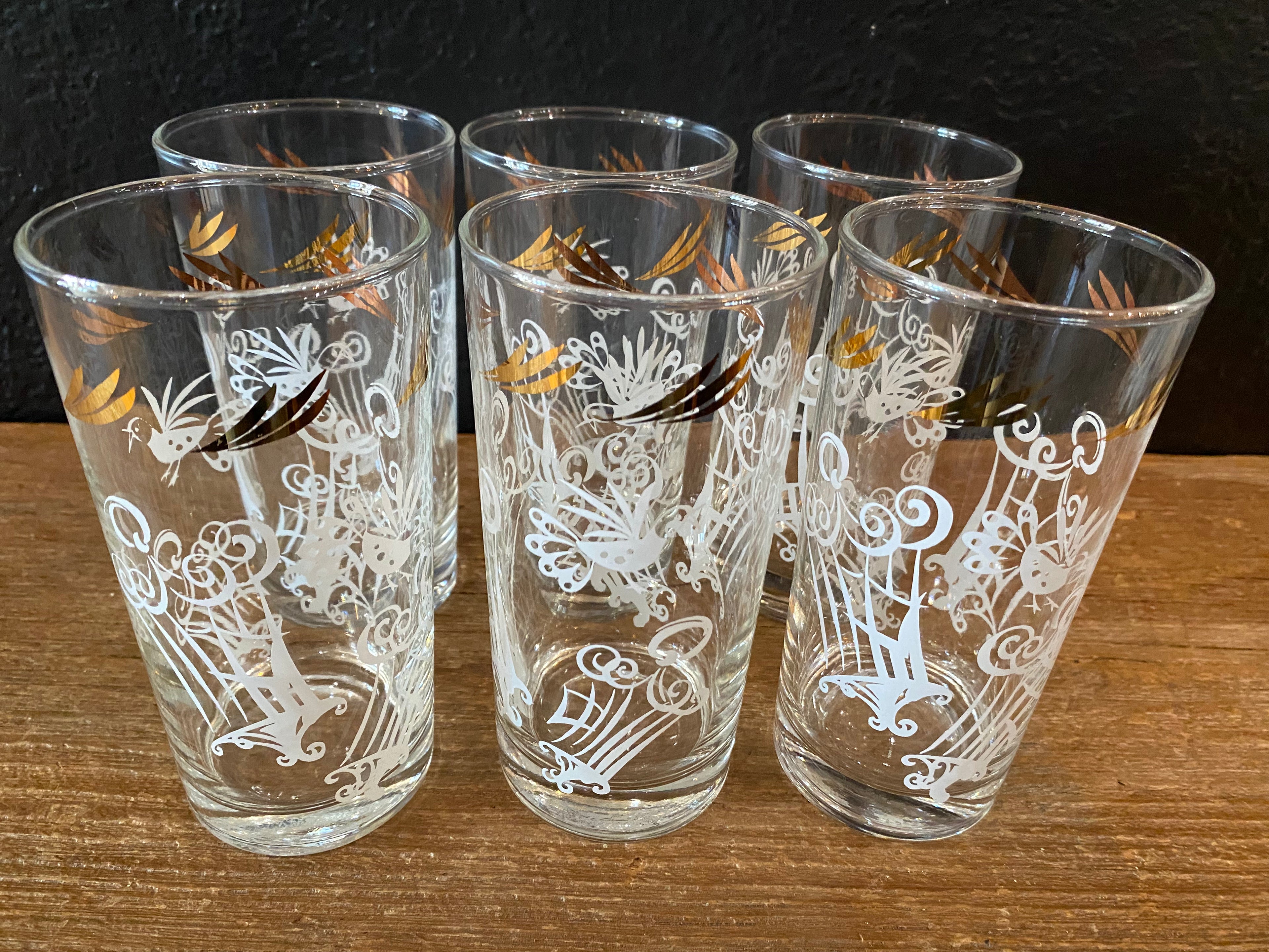Fancy Highball Glasses | Set Of Six