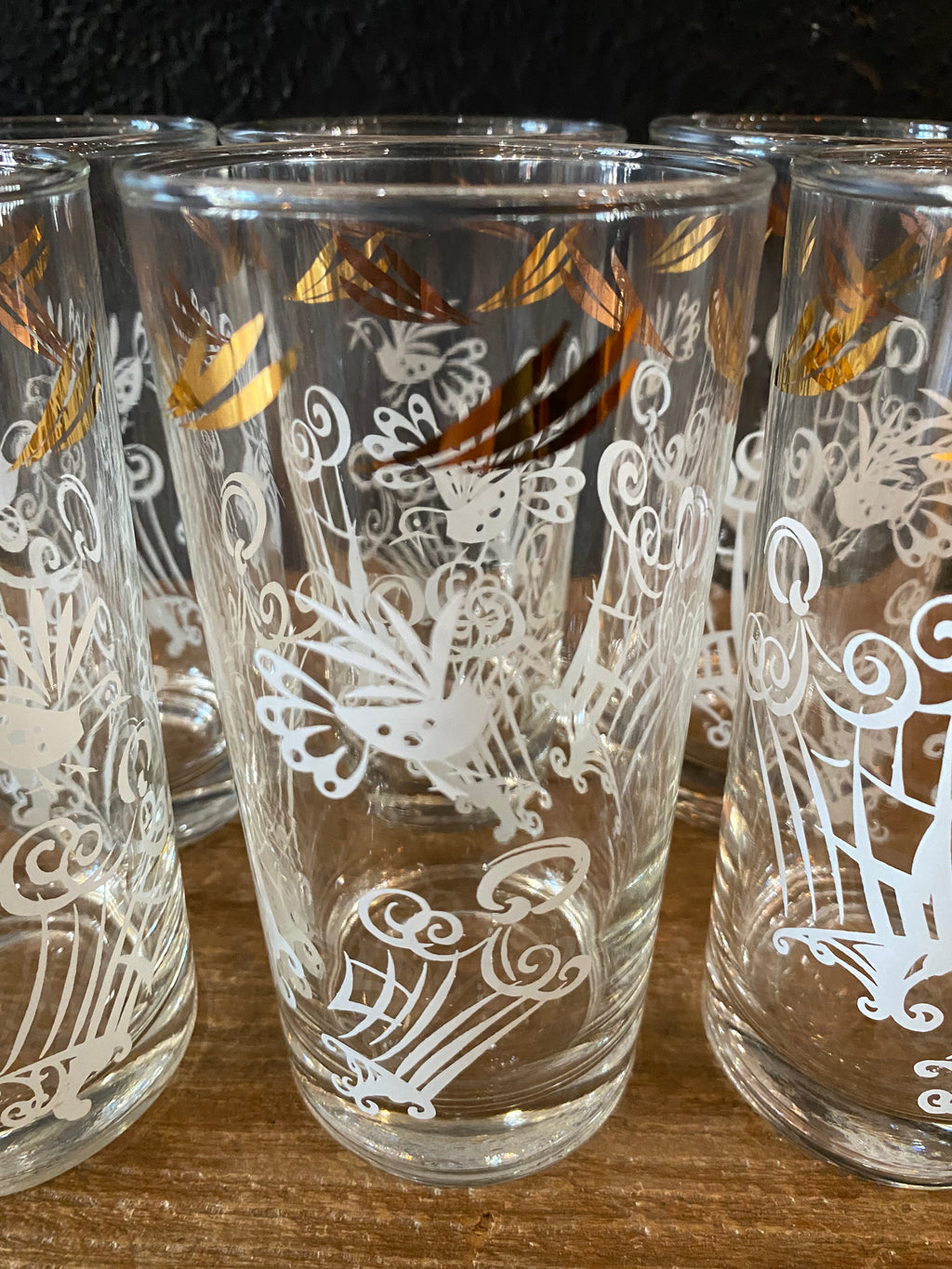 Fancy Highball Glasses | Set Of Six
