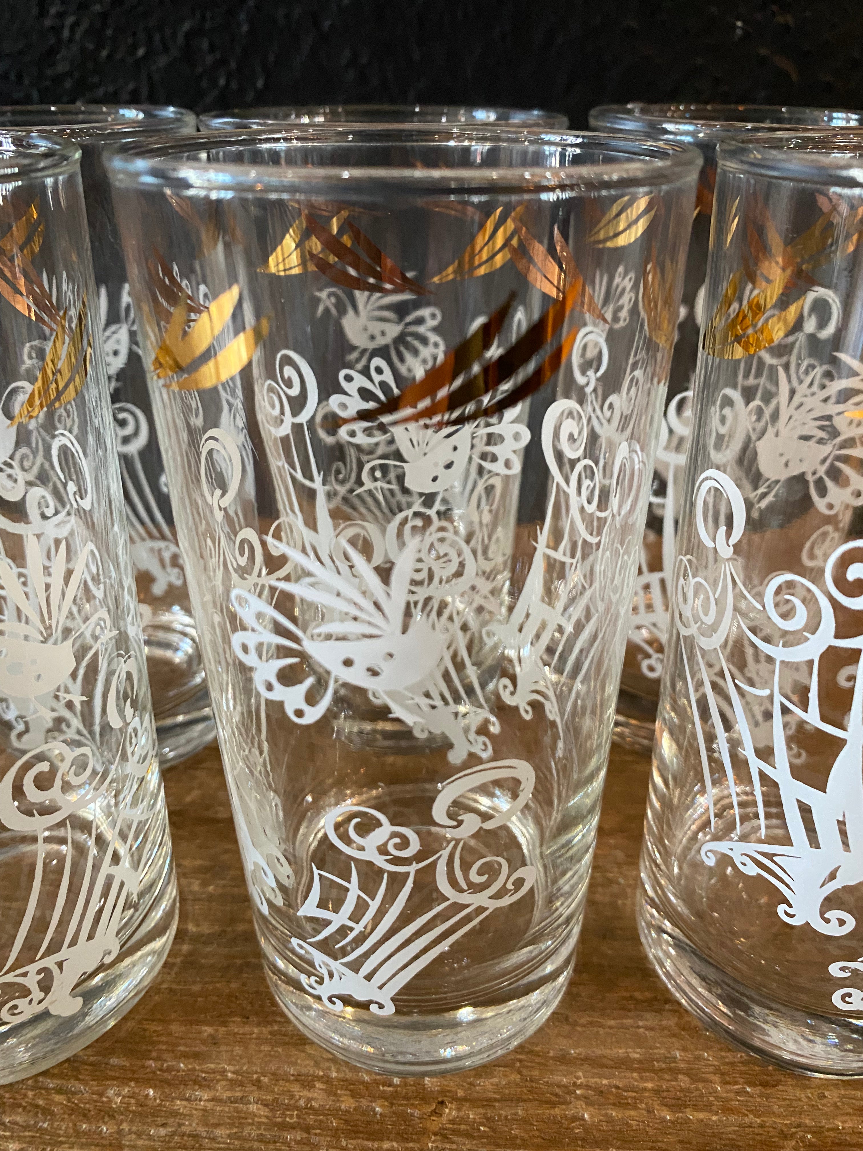 Fancy Highball Glasses | Set Of Six