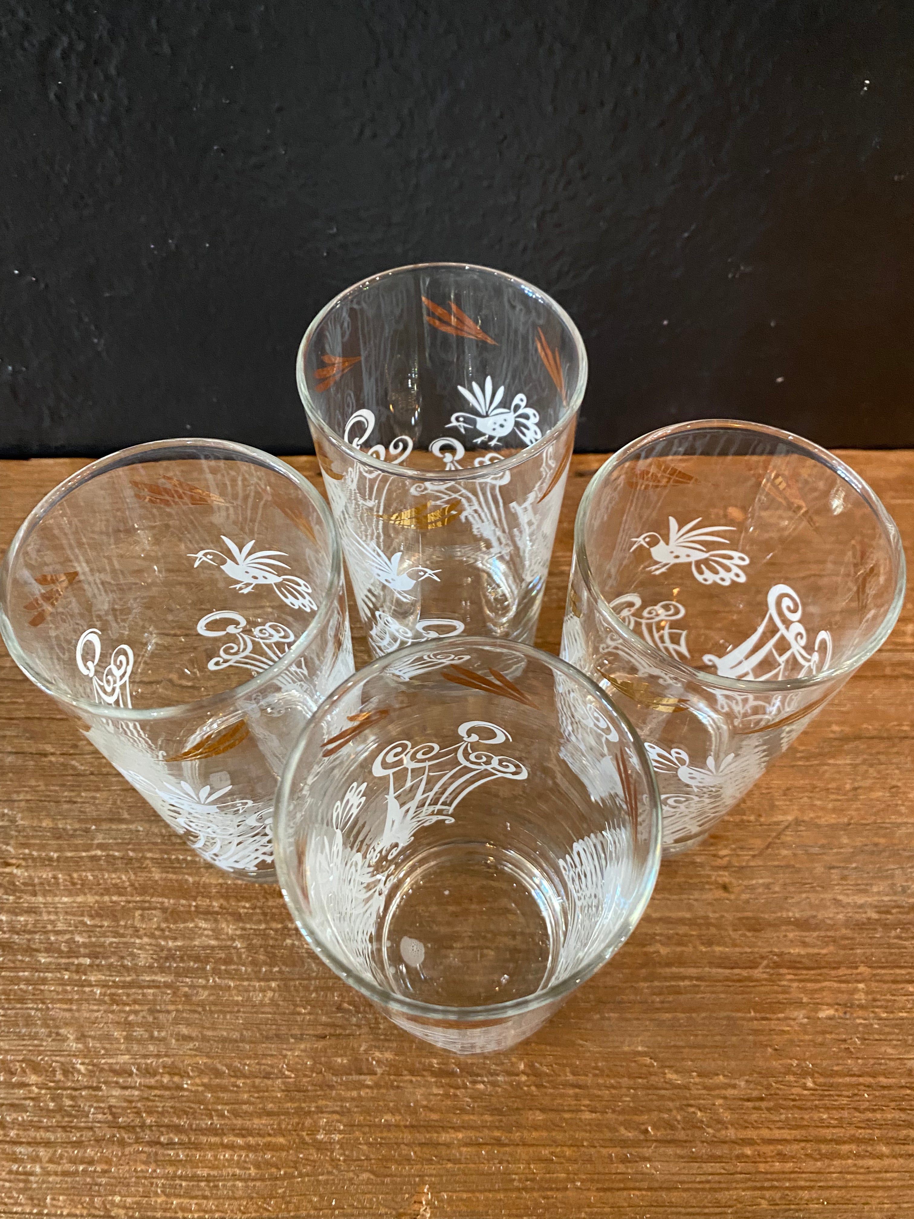 Vintage Highball Glasses | Set Of Four