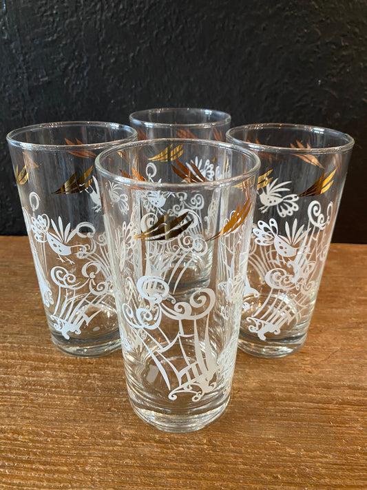 Vintage Highball Glasses | Set Of Four