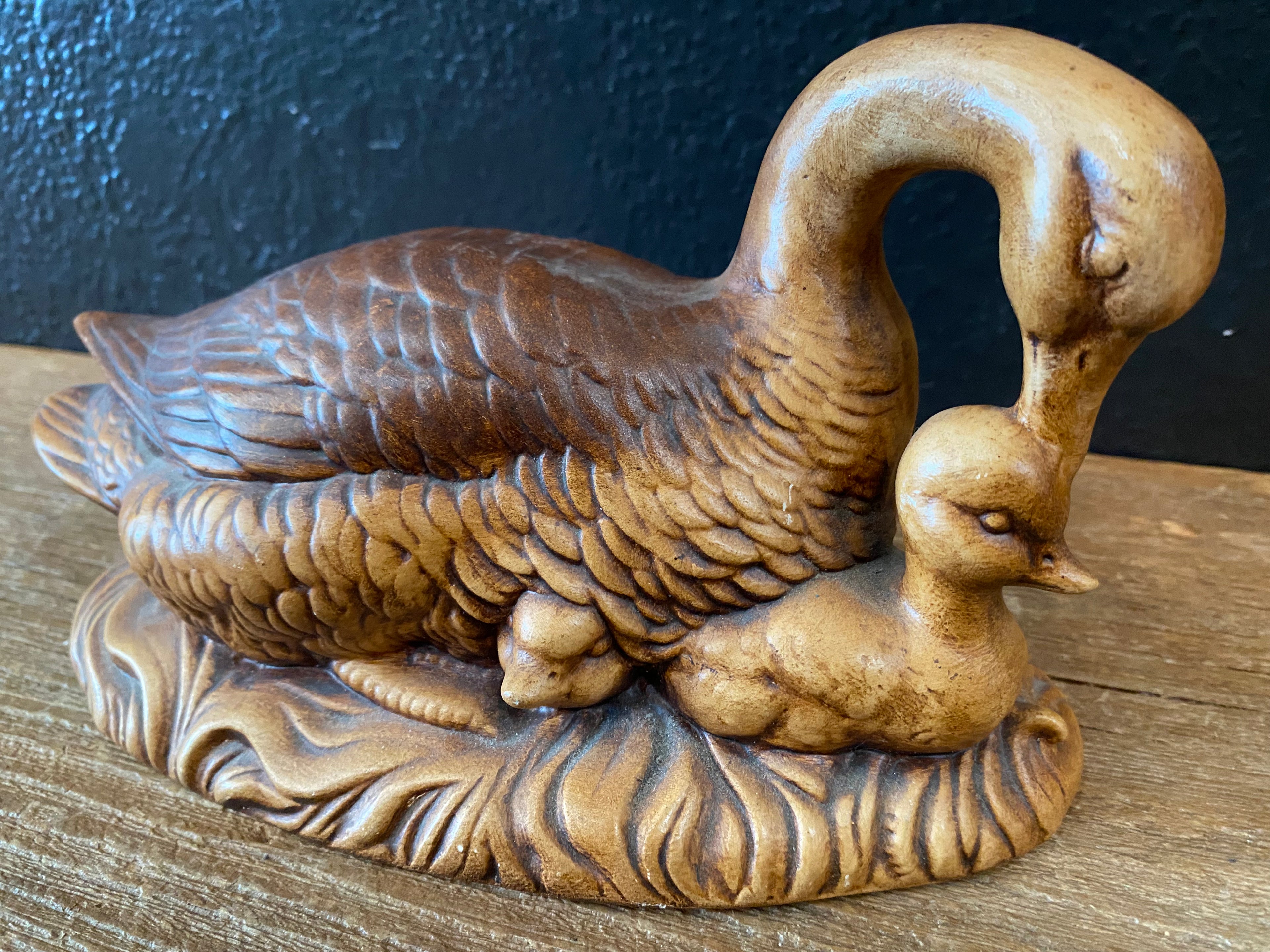 Ceramic Duck With Duckling