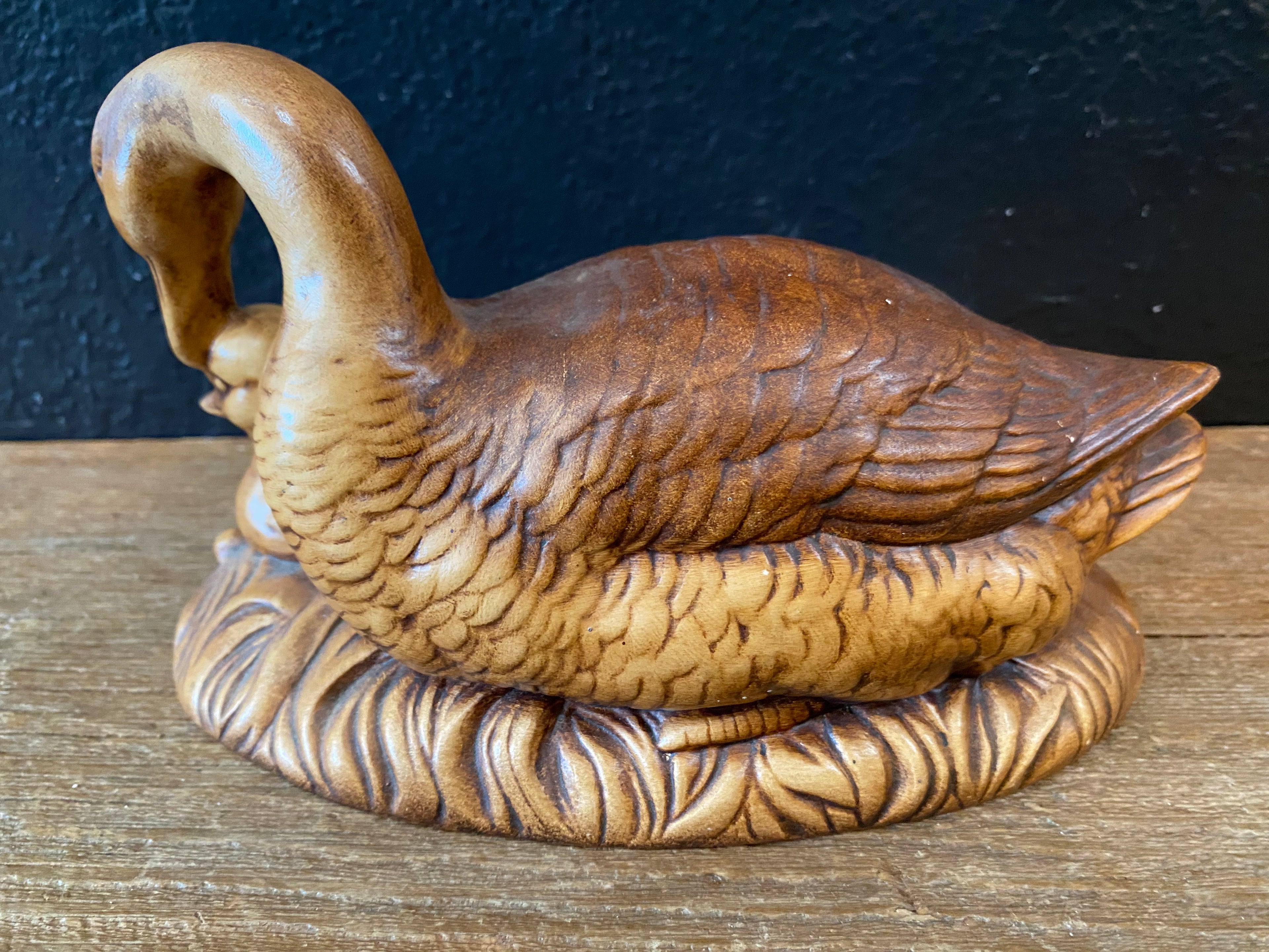 Ceramic Duck With Duckling