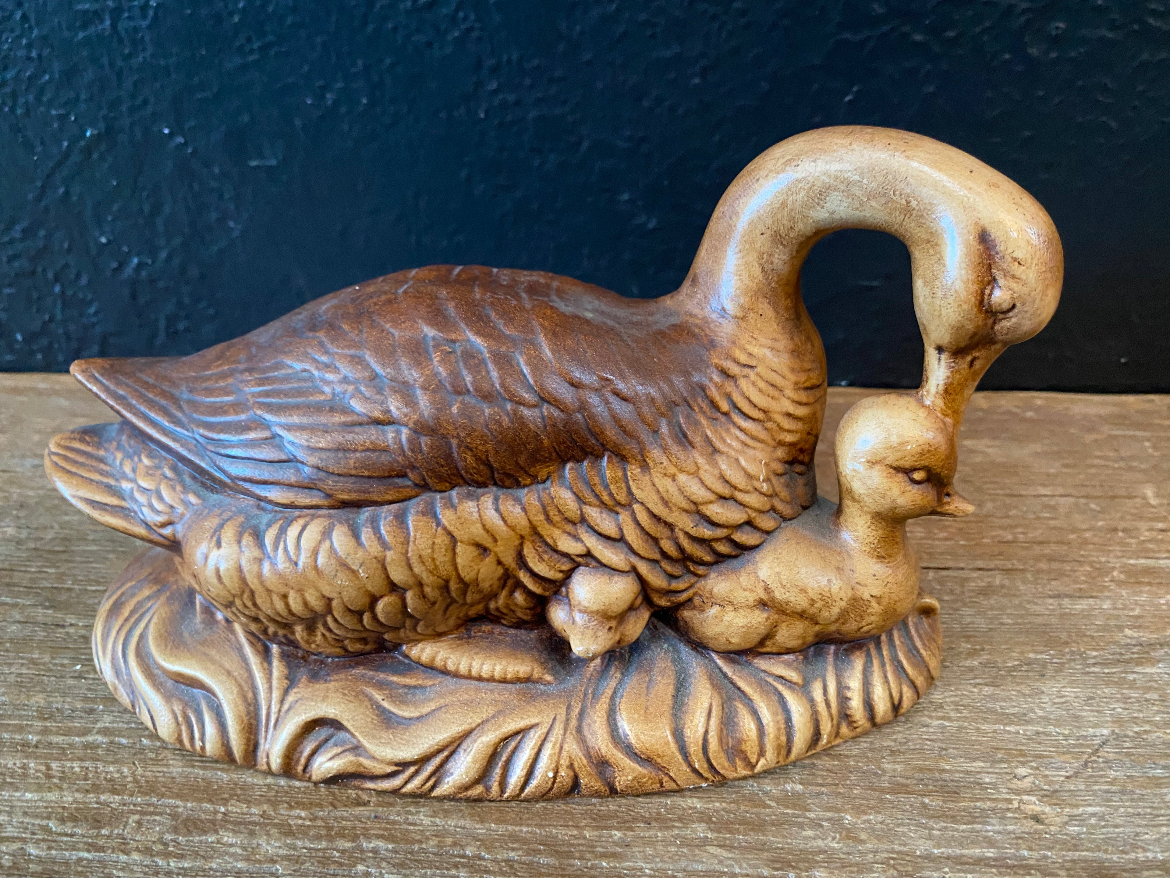 Ceramic Duck With Duckling