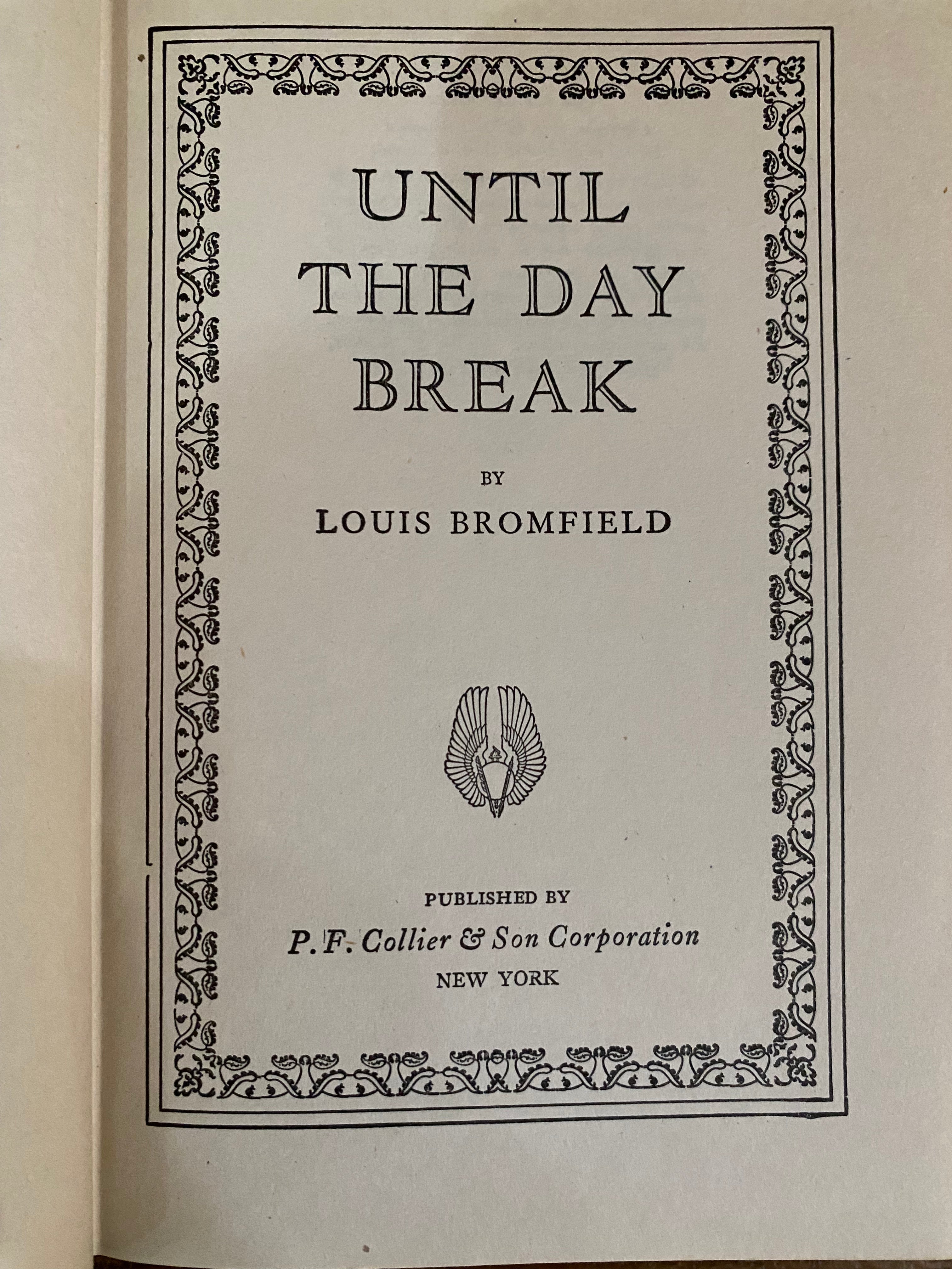 Set of 6 Louis Bromfield Books