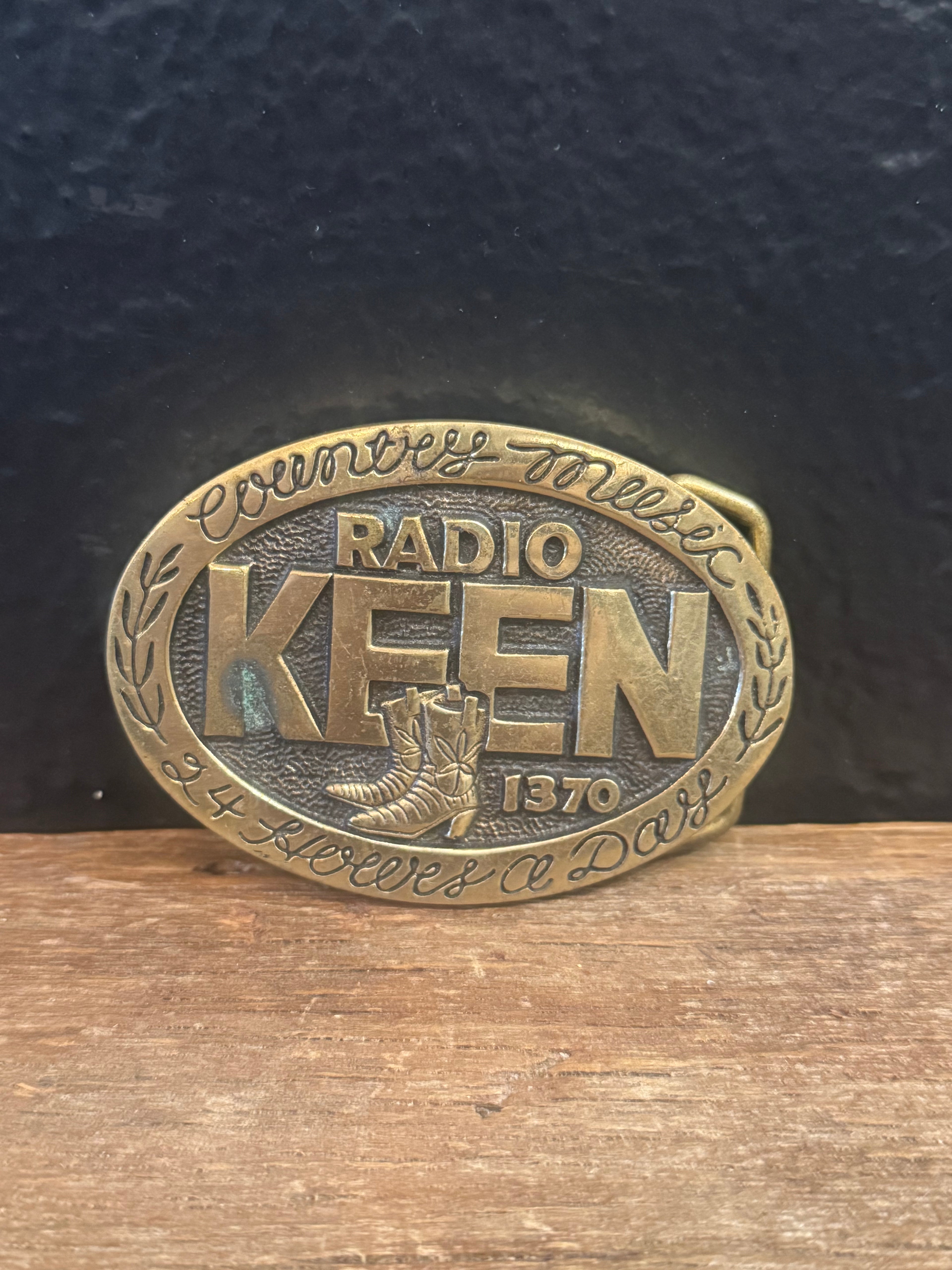 Radio Keen Belt Buckle