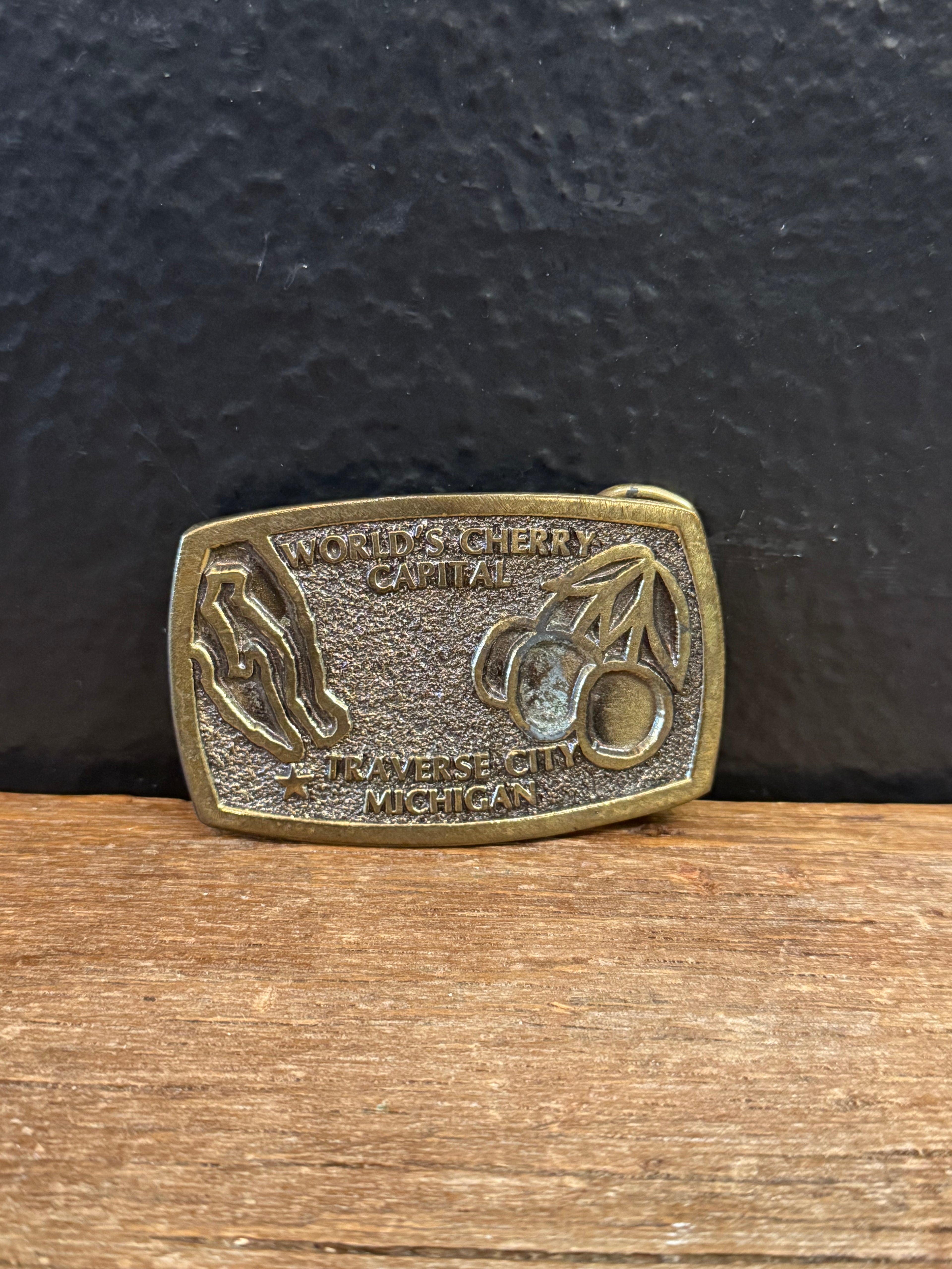 World's Cherry Capital | Traverse City, MI Belt Buckle