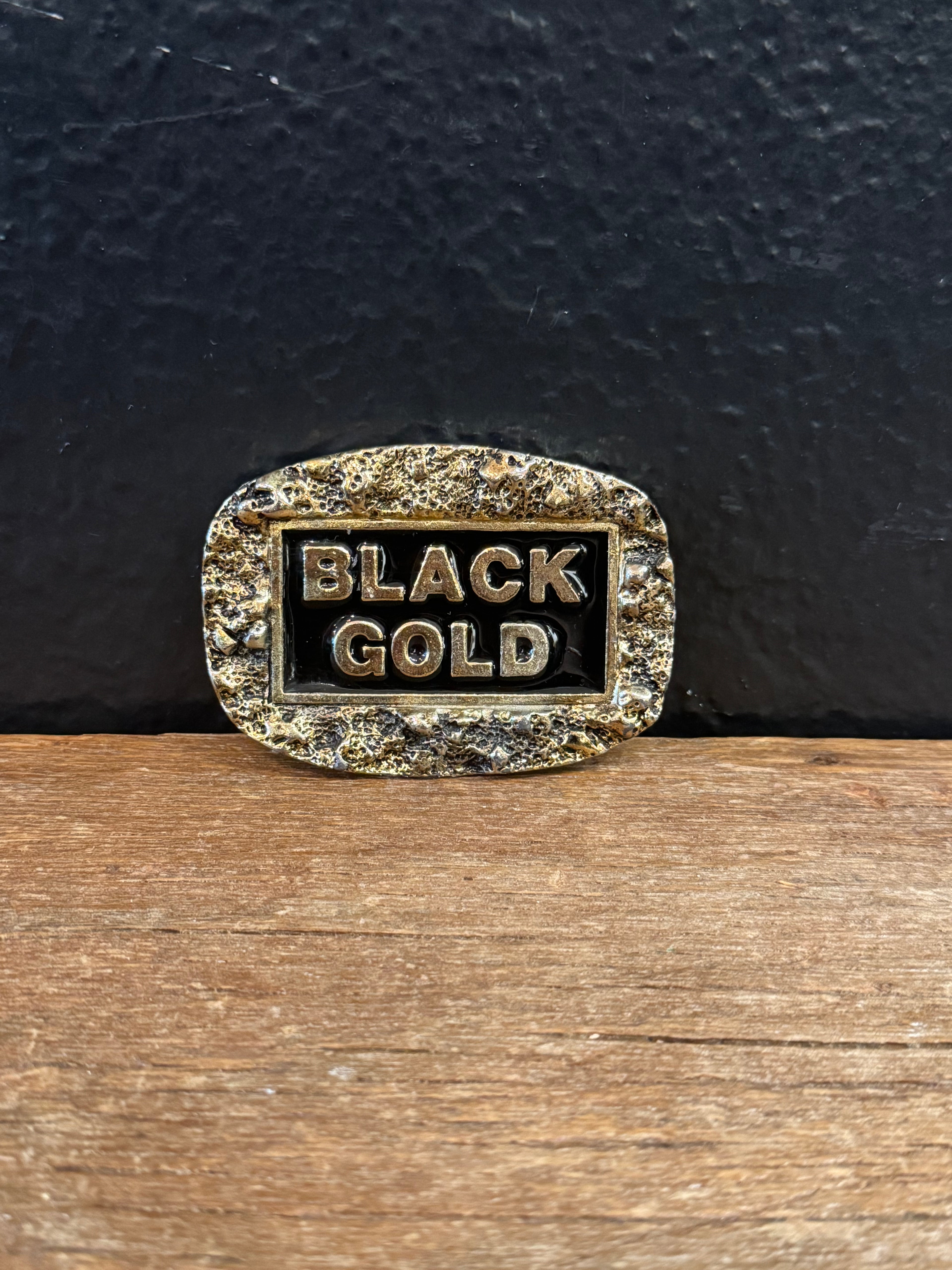 Black Gold Belt Buckle