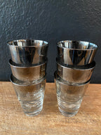 Silver Ombré Double Shot Whiskey Glasses | Set Of Six