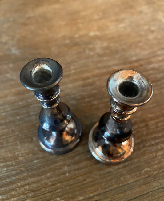 Mini Glass Candlesticks
