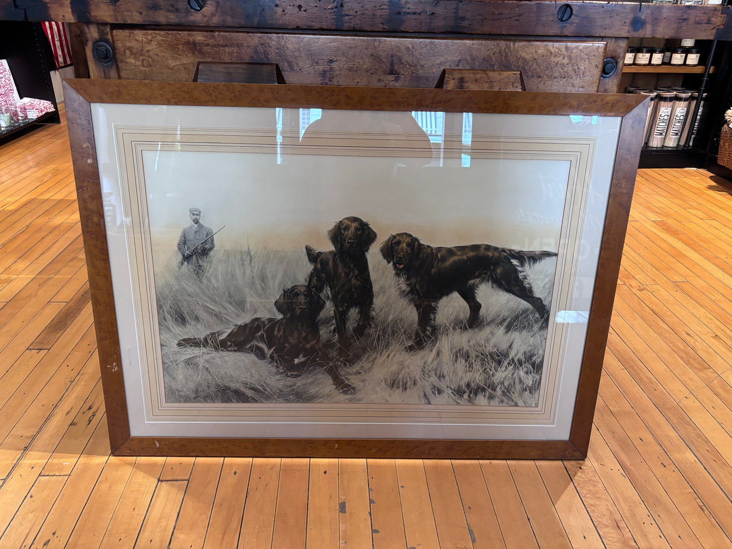 “The Shamrock” Antique Framed Hunting Print
