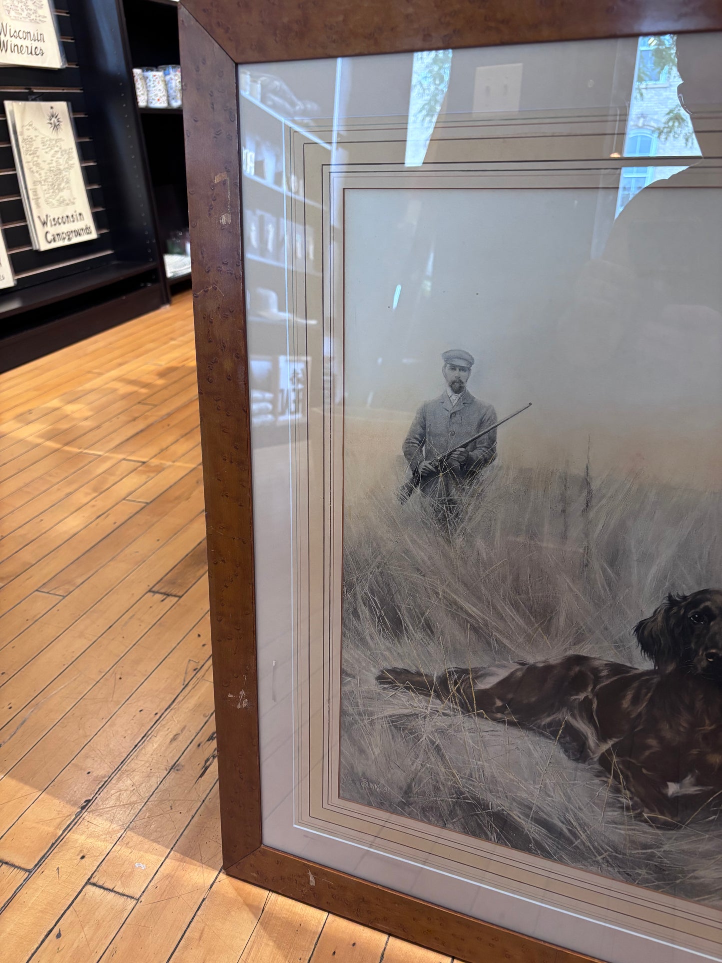 “The Shamrock” Antique Framed Hunting Print