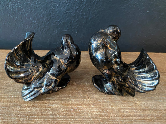 Pair Of Ceramic Doves