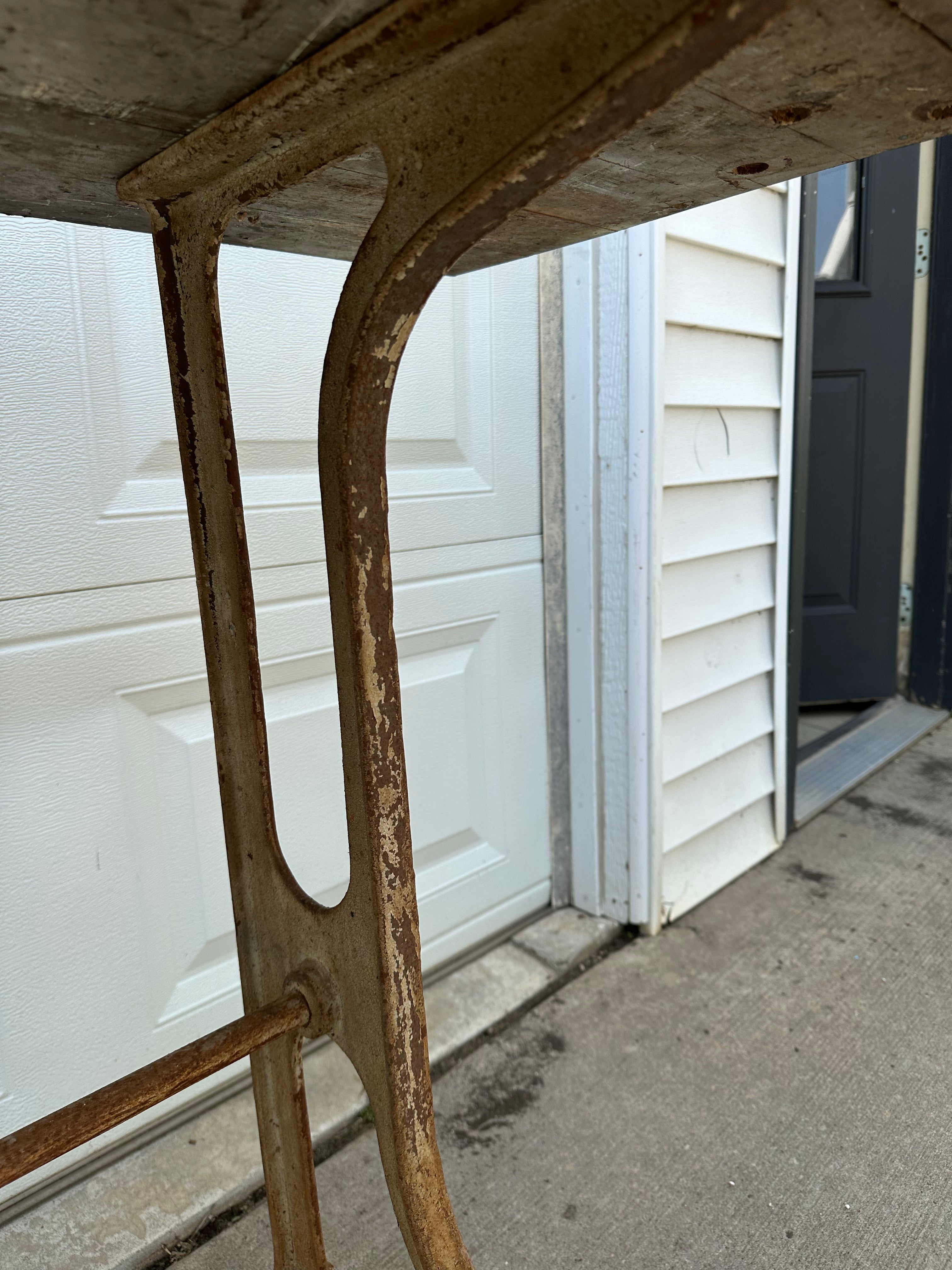 Black Painted Workbench