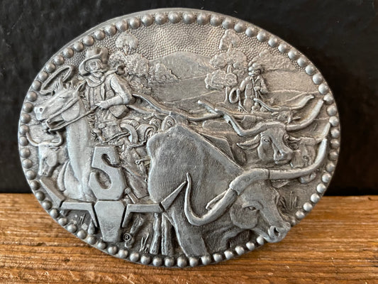 Cattle Drive Belt Buckle