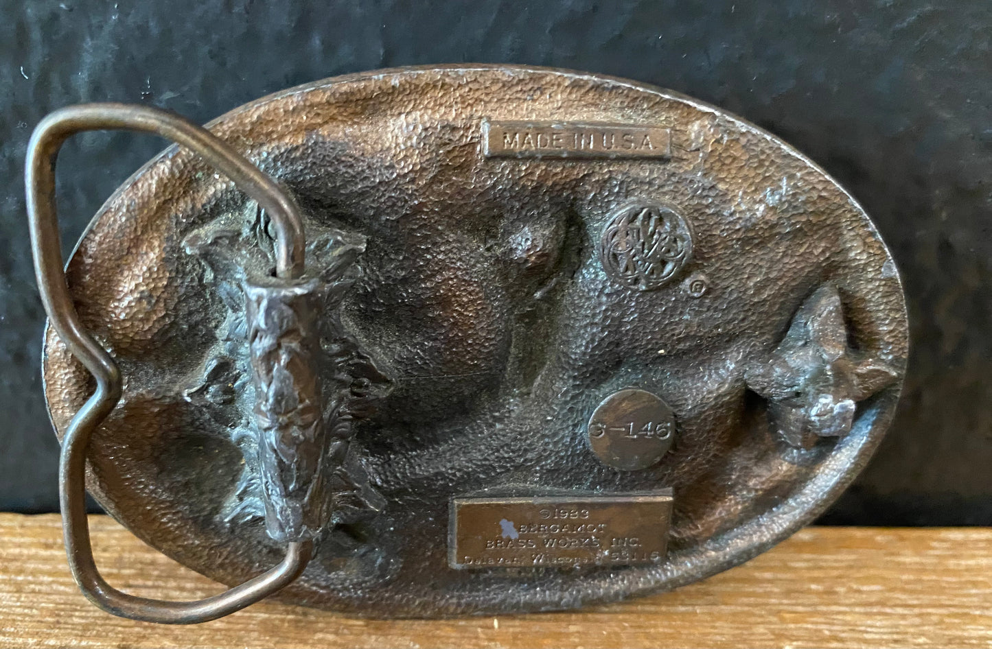 Running Deer Belt Buckle