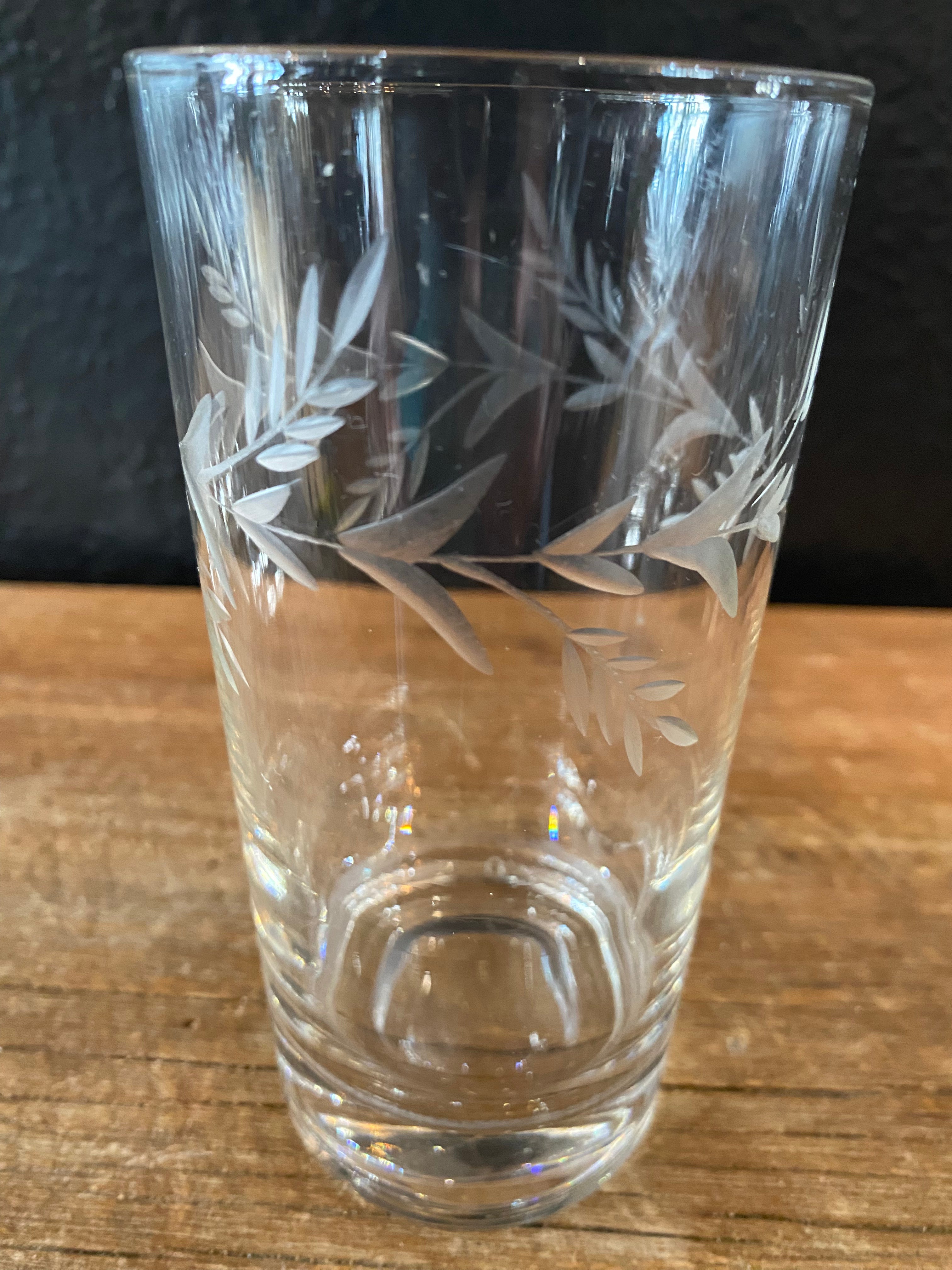 Etched Highball Glasses | Set Of Four