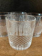 Cut Glass Old Fashioned Glasses | Set Of Four