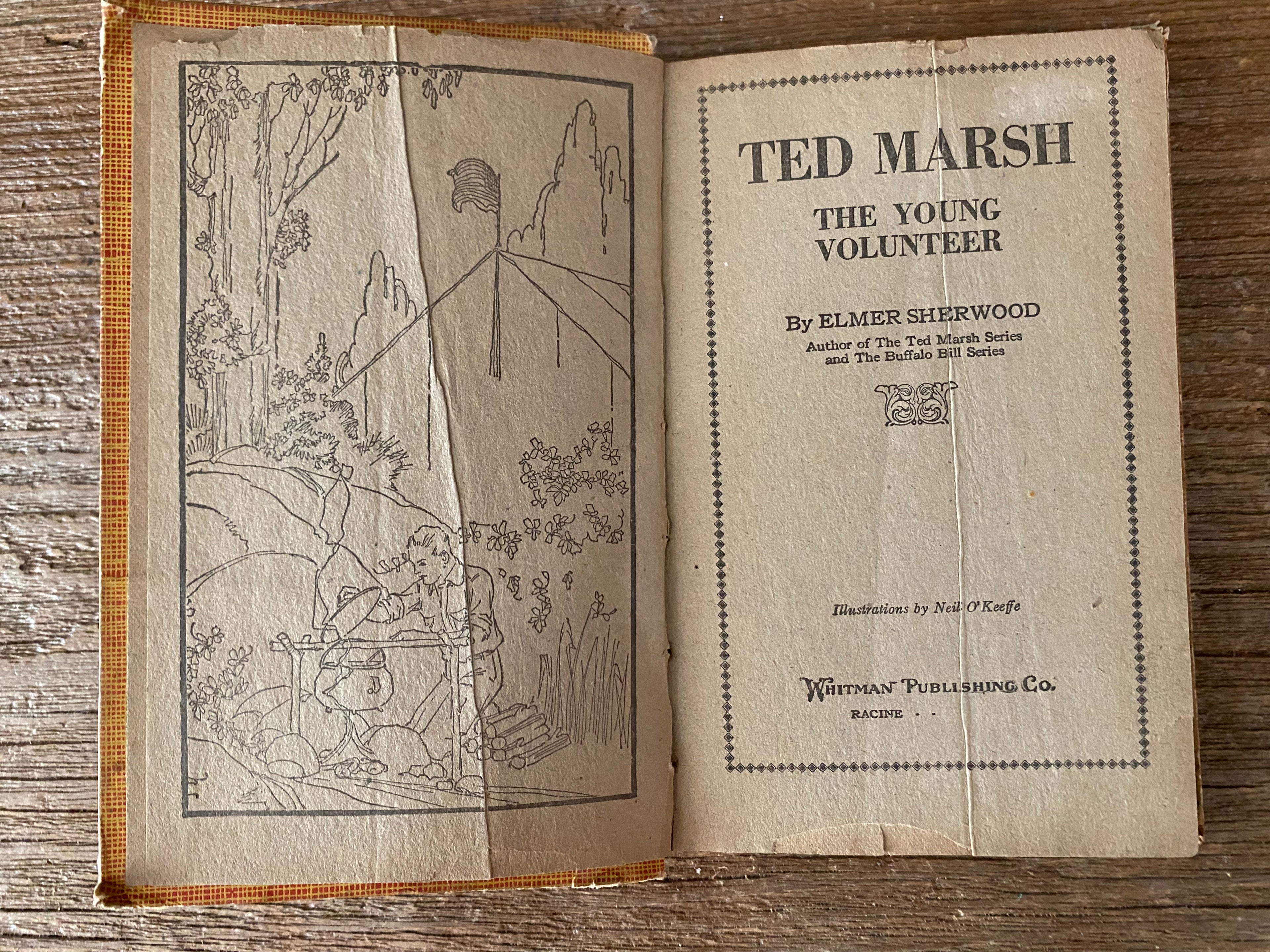 Ted March the Young Volunteer Antique Book