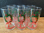 MCM Holiday Themed Highball Glasses | Set Of Six