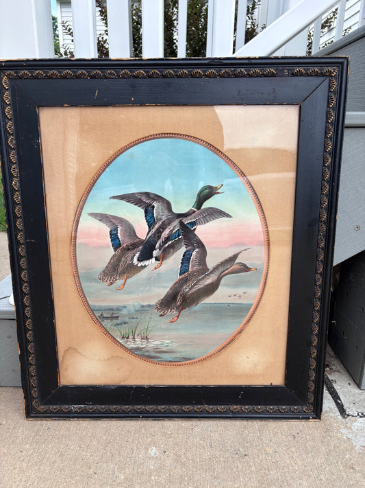 1904 Winchester Advertsing Poster in Antique Frame