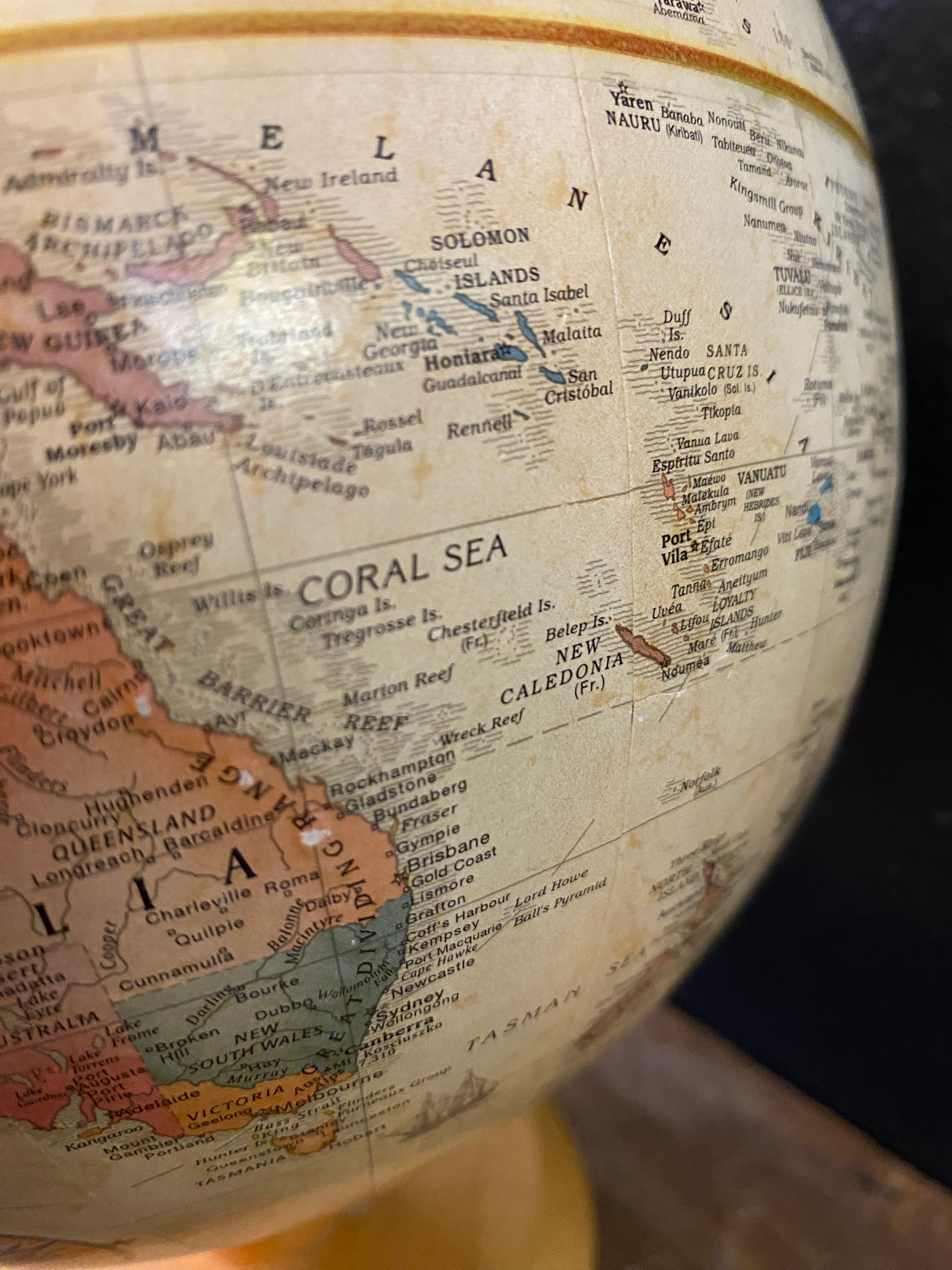 Vintage Replogle World Globe