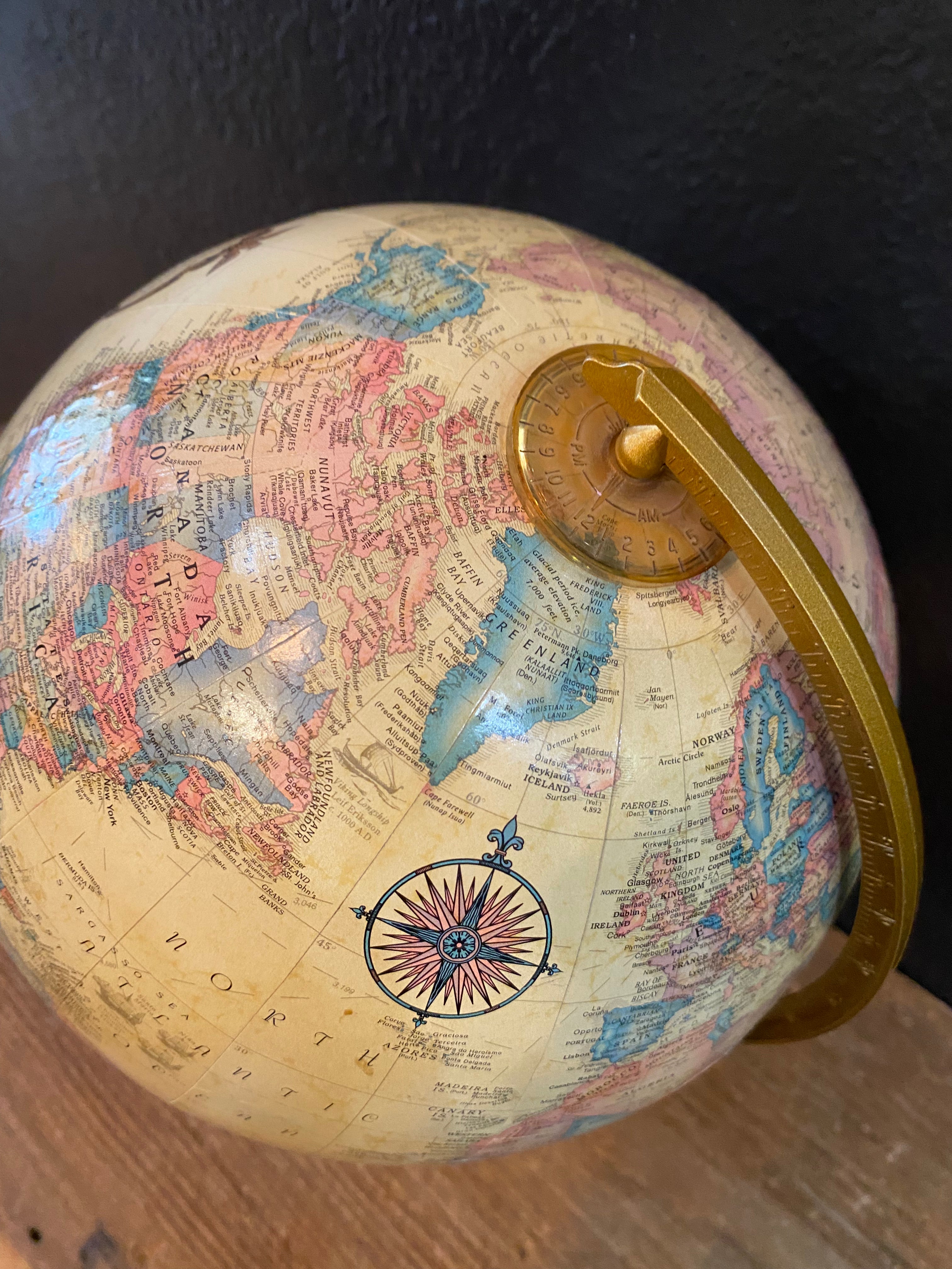 Vintage Replogle World Globe