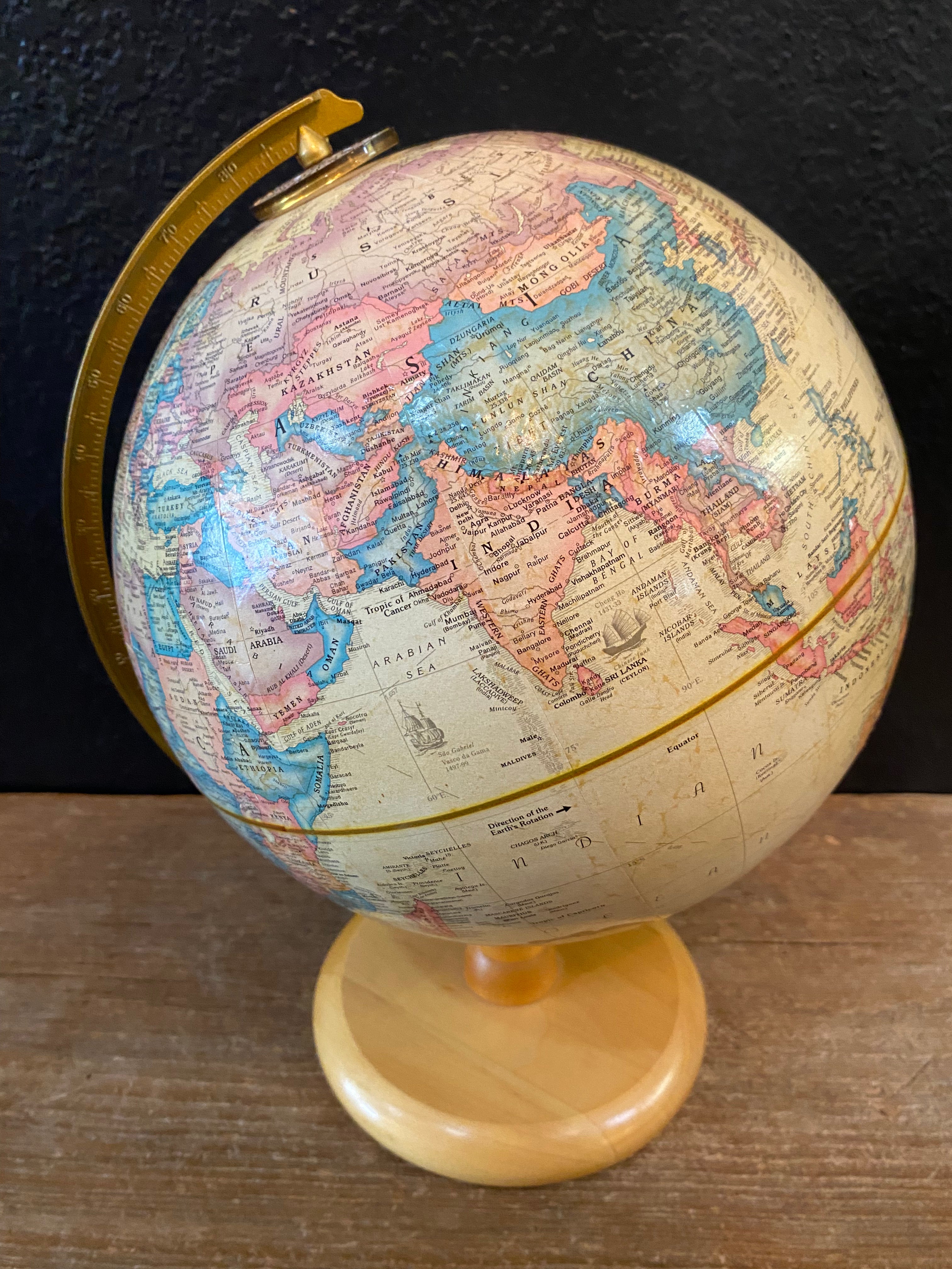 Vintage Replogle World Globe