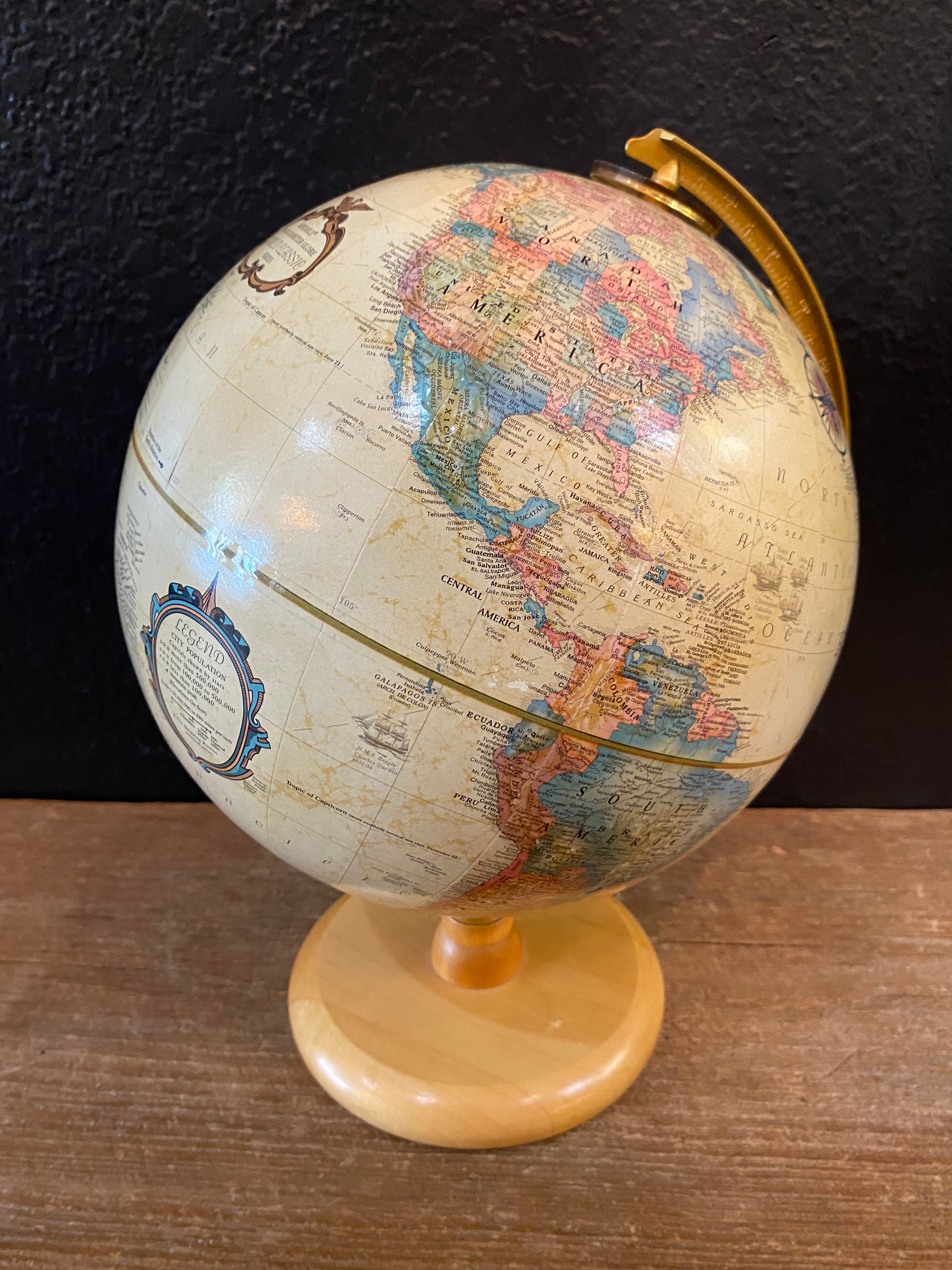 Vintage Replogle World Globe