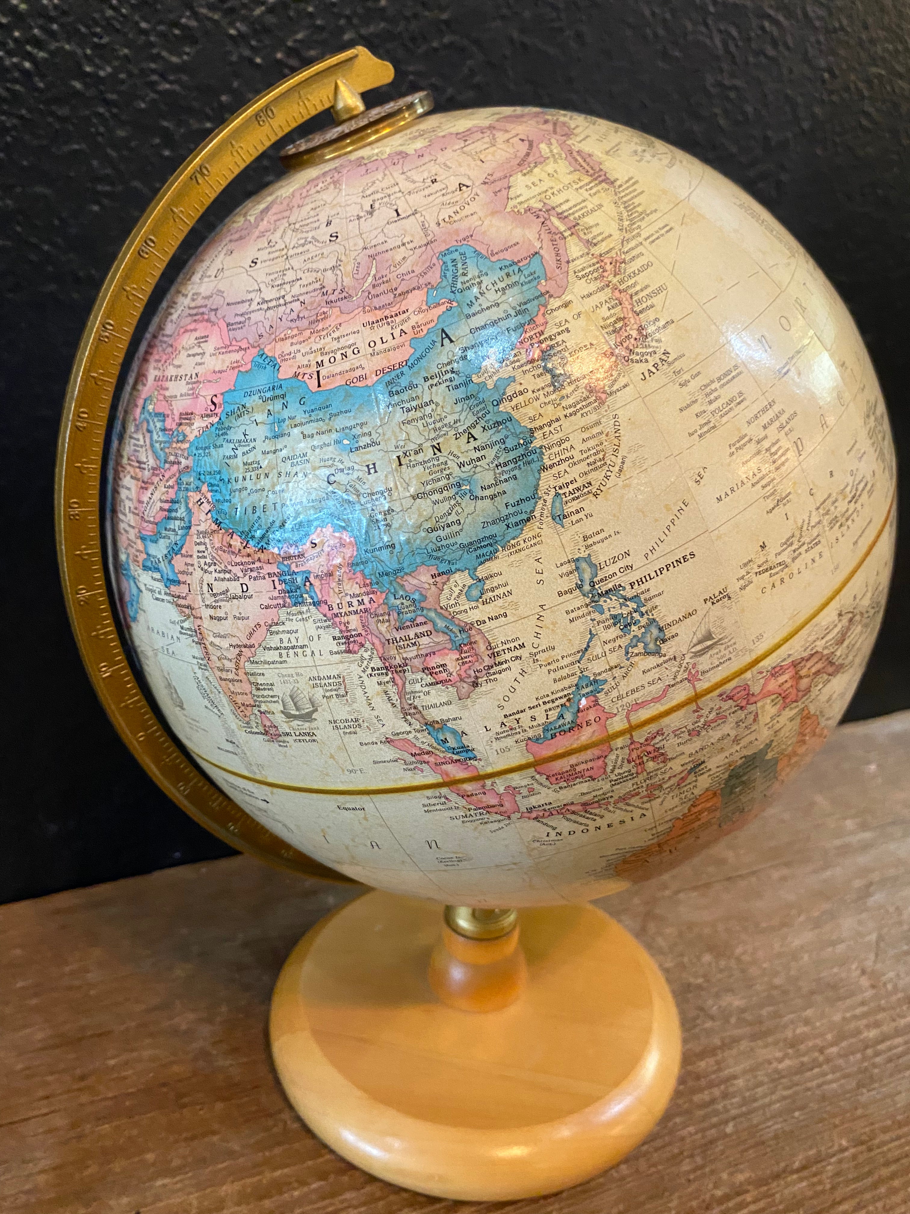 Vintage Replogle World Globe