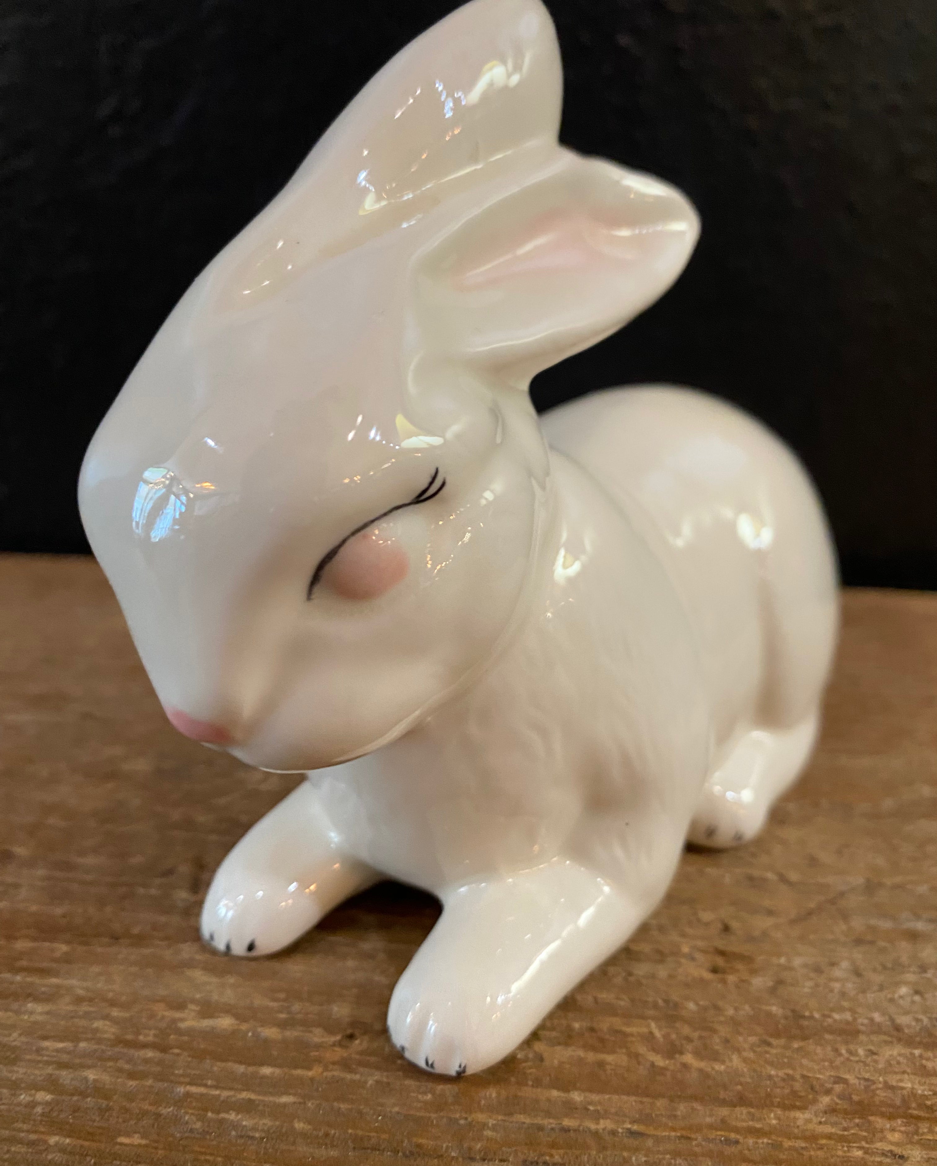 White Ceramic Bunny