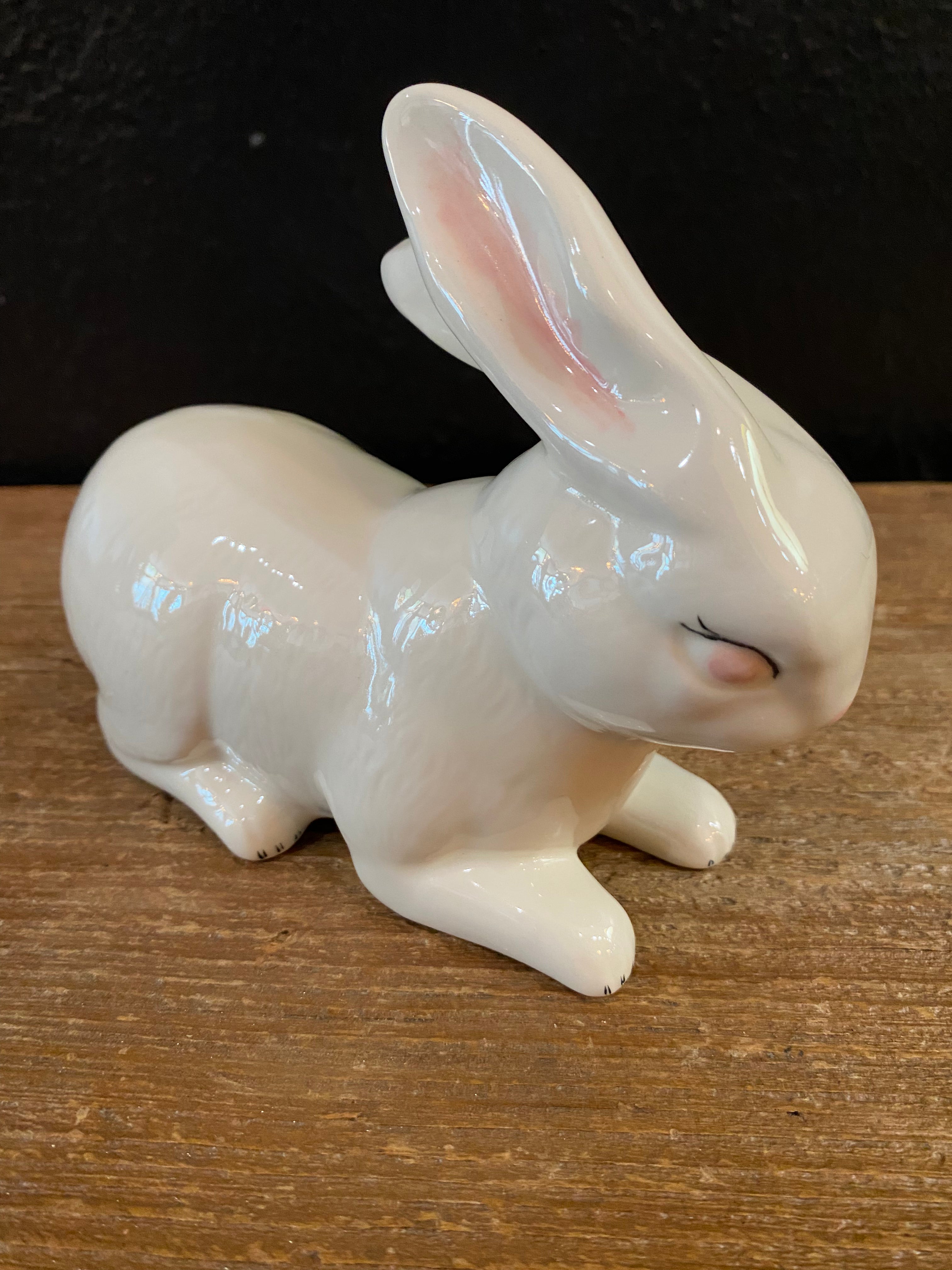 White Ceramic Bunny