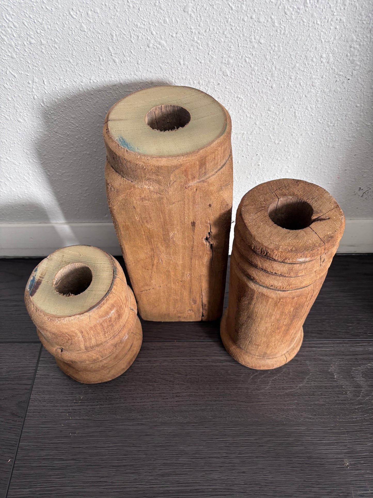 Repurposed Wood Newell Posts