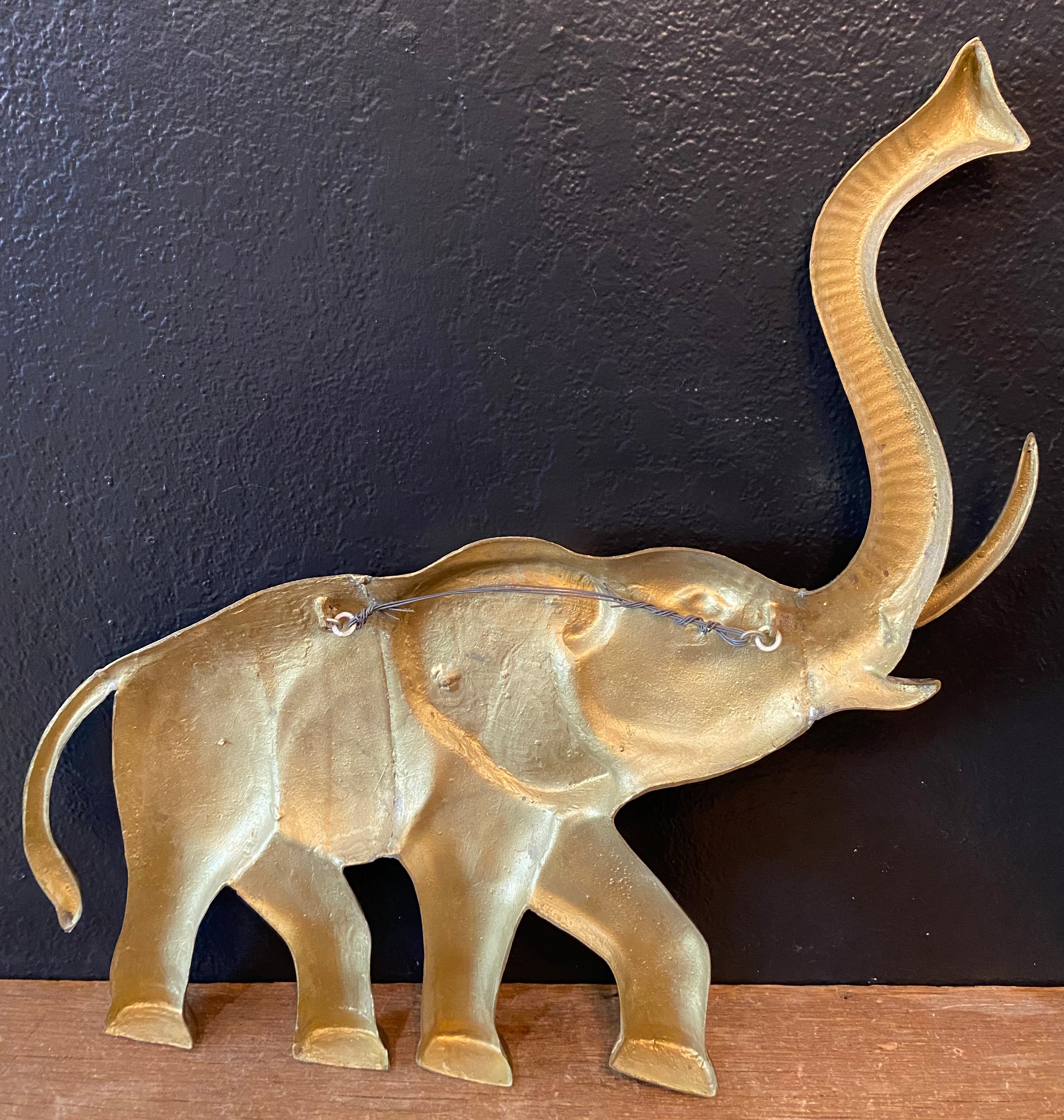 Brass Elephant Wall Hanging