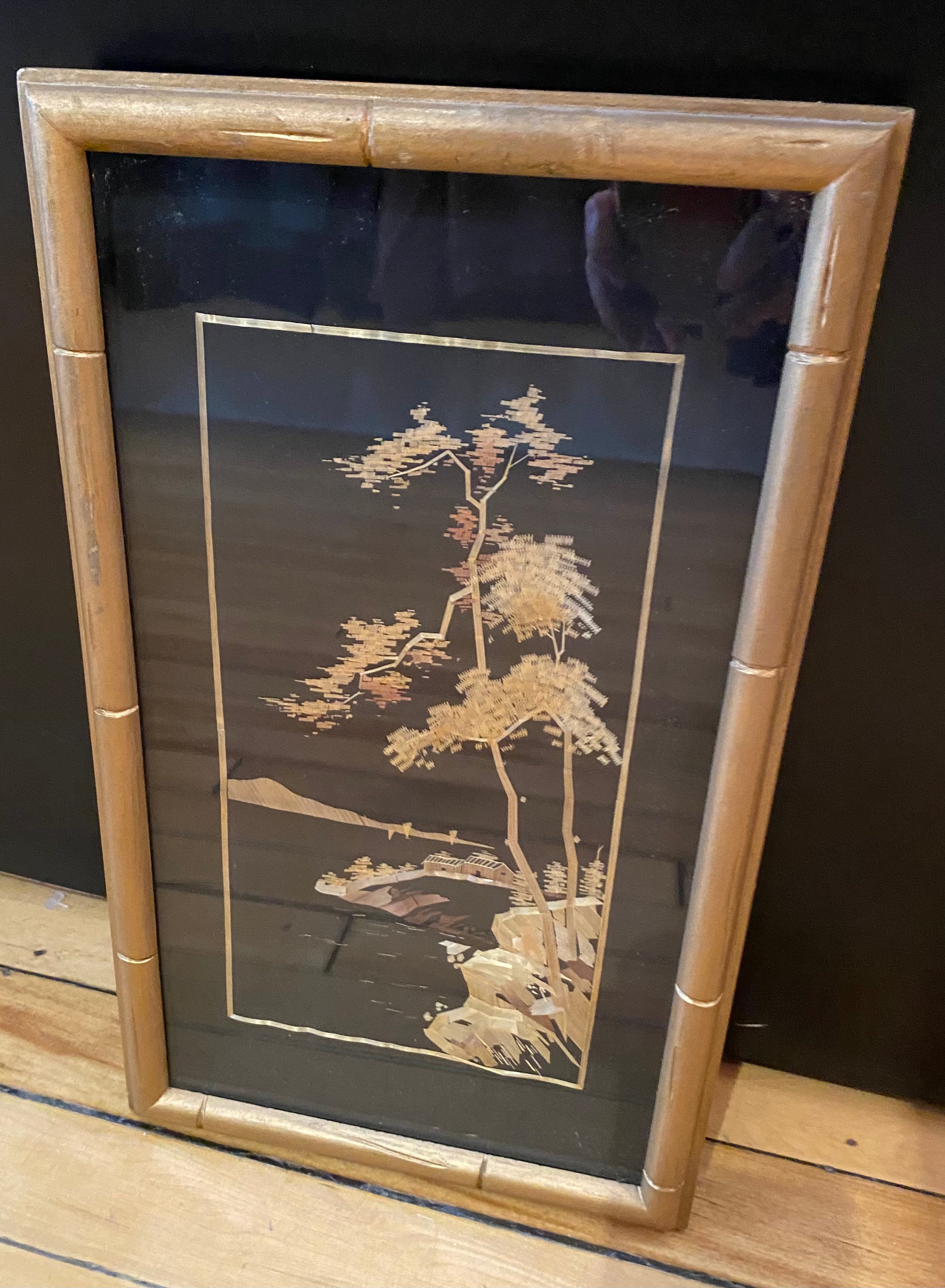 Bamboo Straw Art | Landscape
