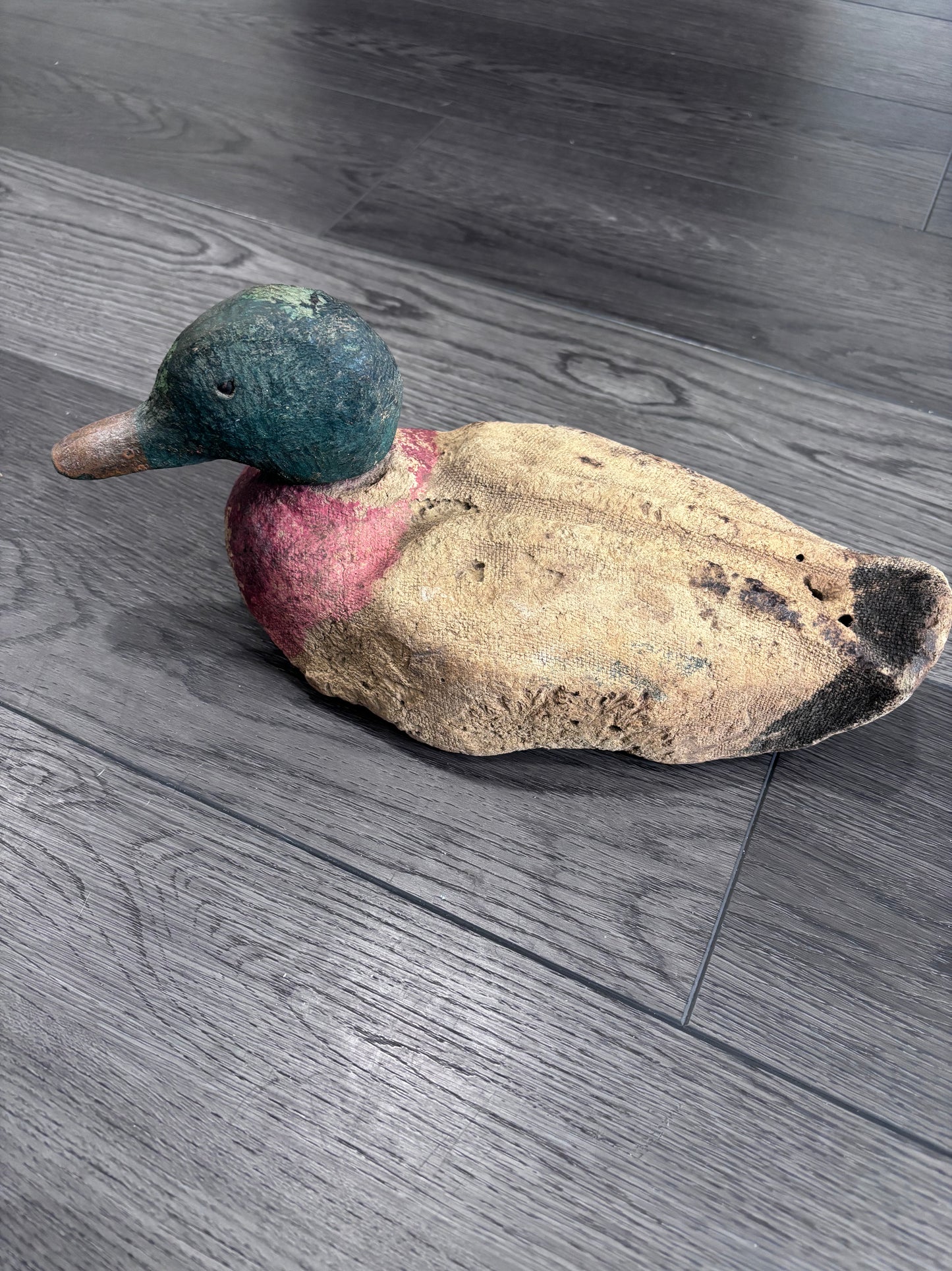 Antique Cork Mallard Duck Decoy