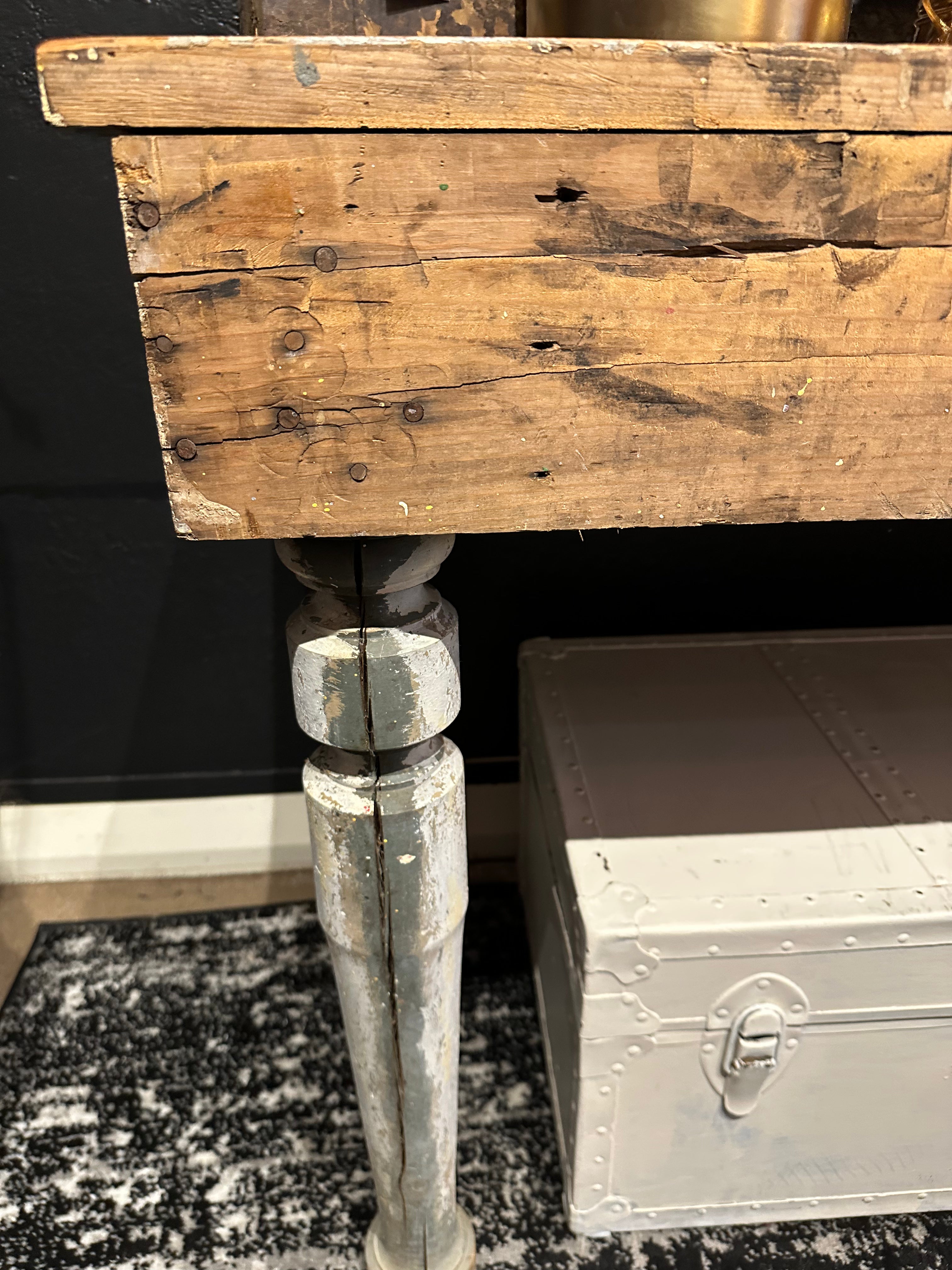 Primitive Pine Harvest Table