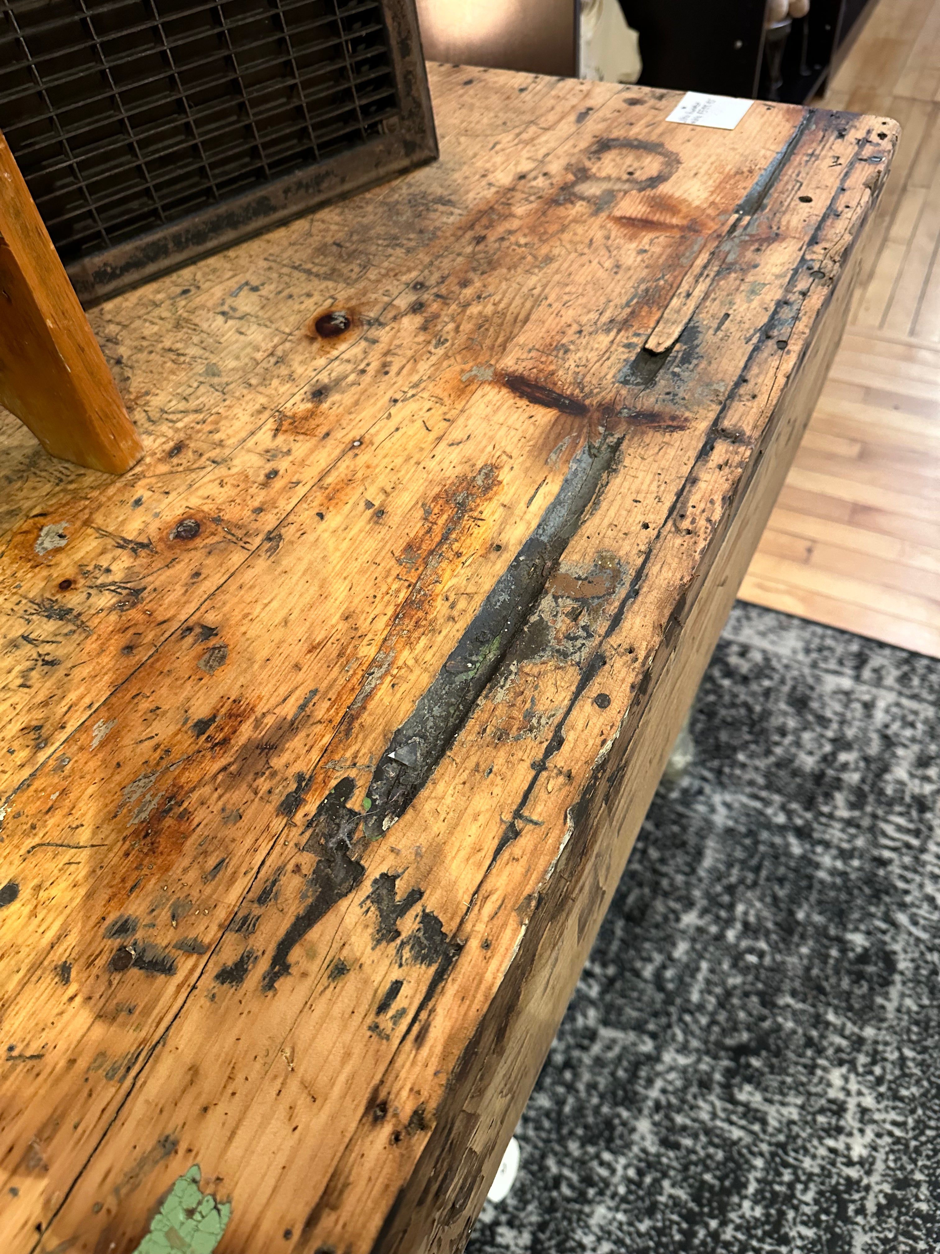 Primitive Pine Harvest Table