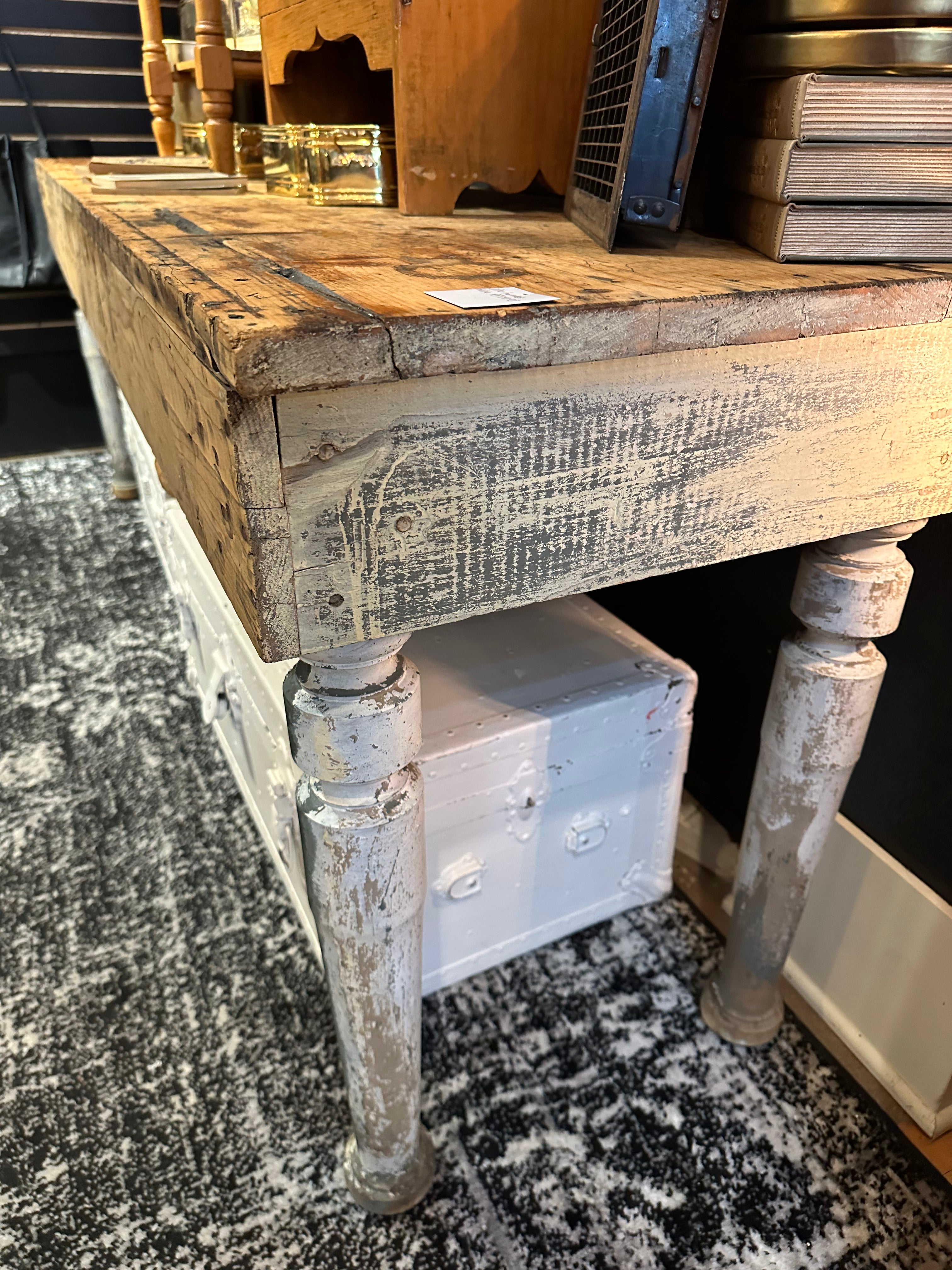 Primitive Pine Harvest Table