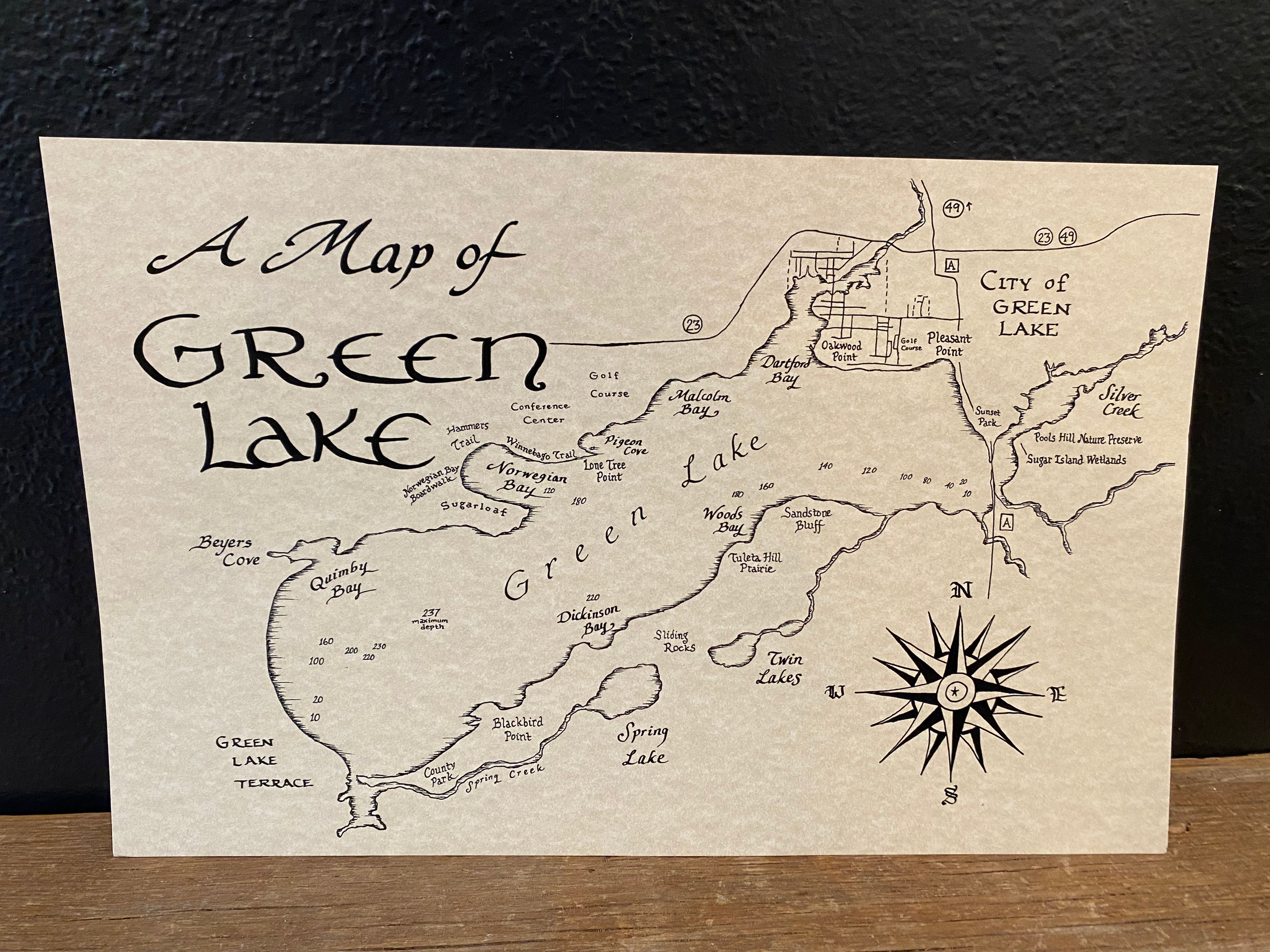 Green Lake Map