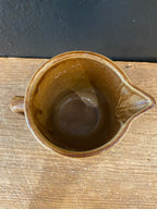 Brown Stoneware Pitcher