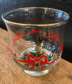 Vintage Libbey Christmas Bow Rocks Glasses | Set Of Four