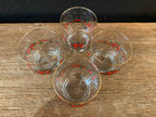 Vintage Libbey Christmas Bow Rocks Glasses | Set Of Four