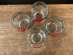 Holly Berry & Bow Cocktail Glasses | Set Of Four