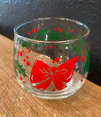 Holly Berry & Bow Cocktail Glasses | Set Of Four