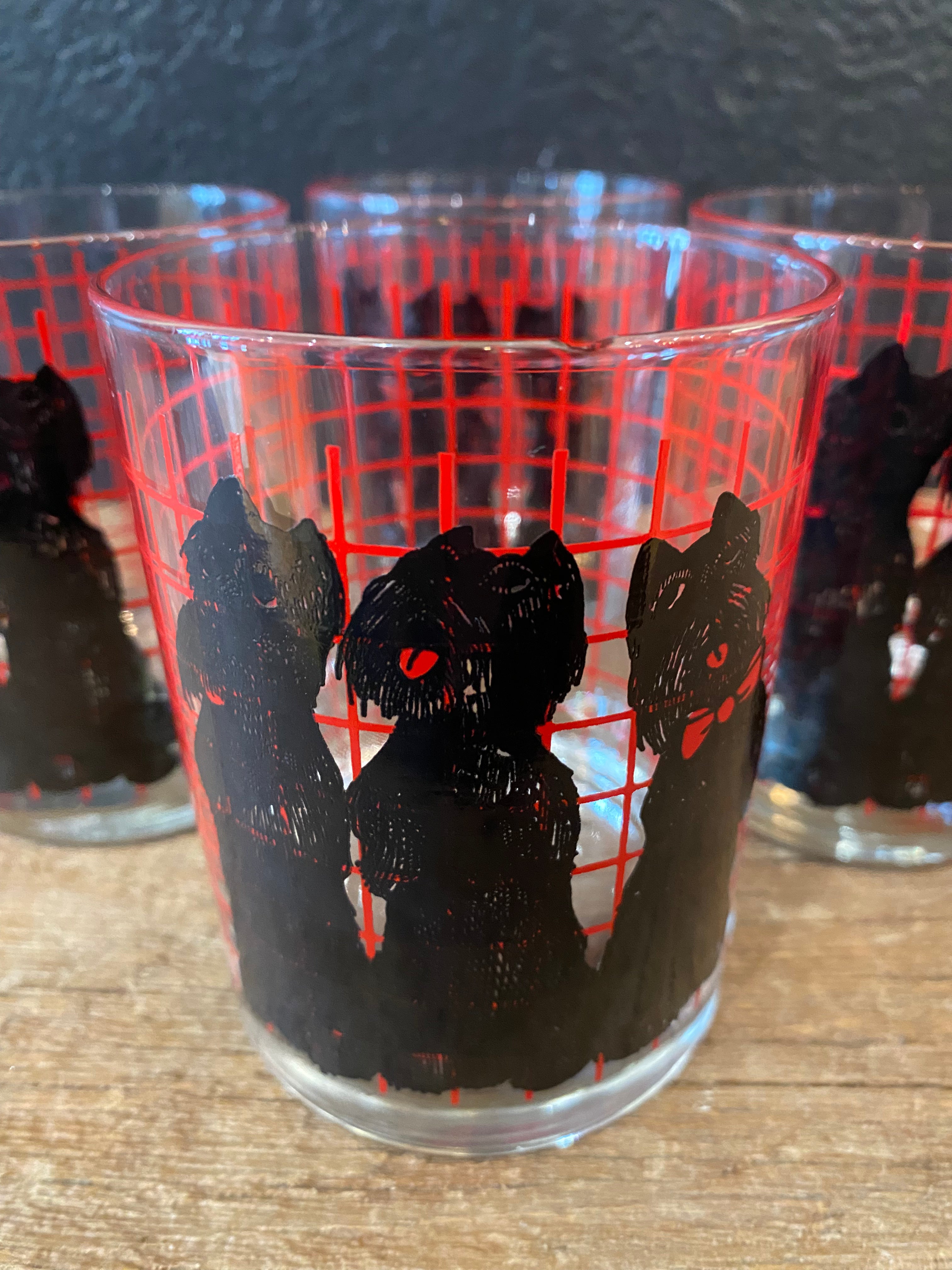 Vintage Scottish Terrier Old Fashioned Glasses | Set of 4
