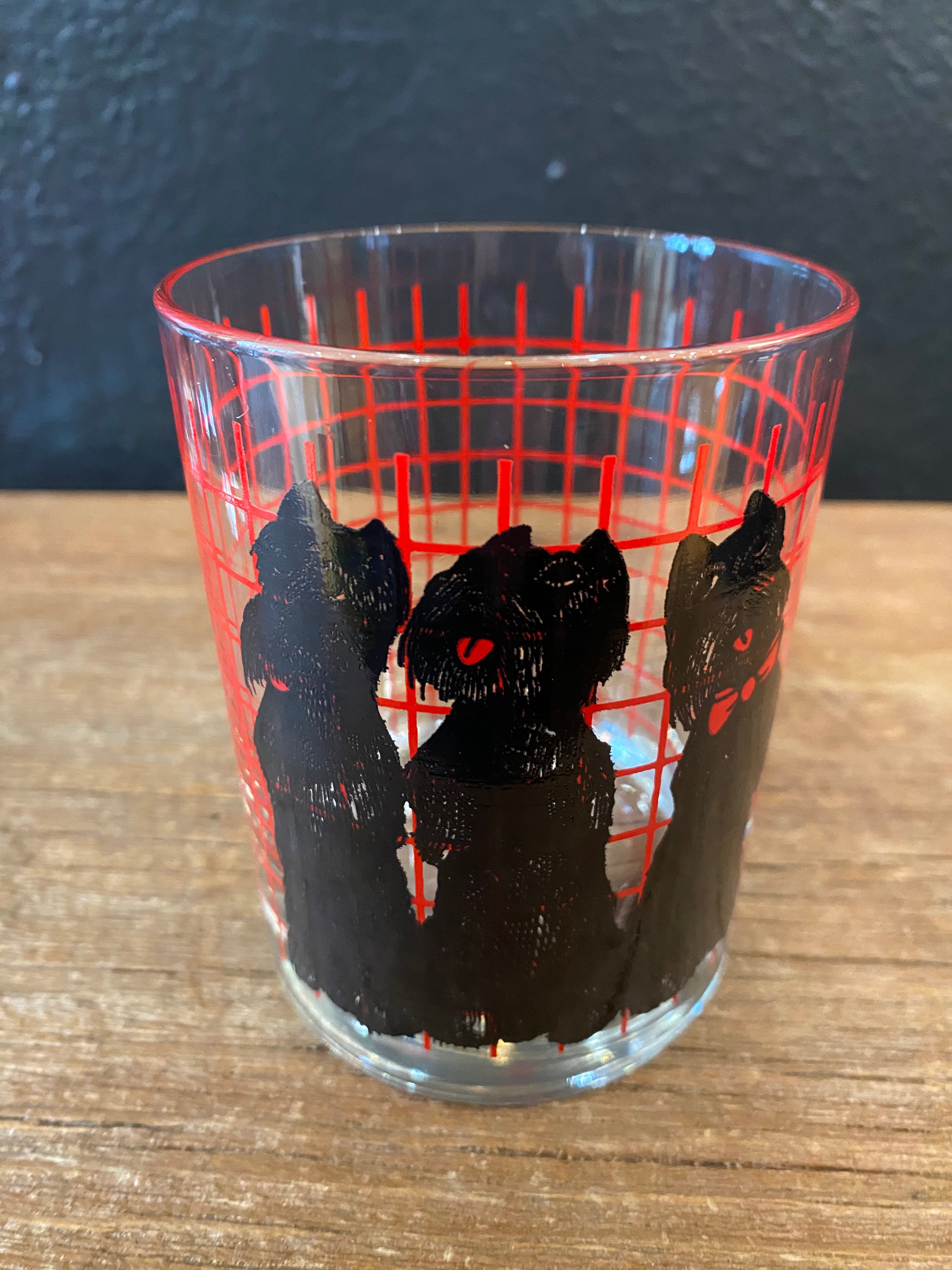 Vintage Scottish Terrier Old Fashioned Glasses | Set of 4