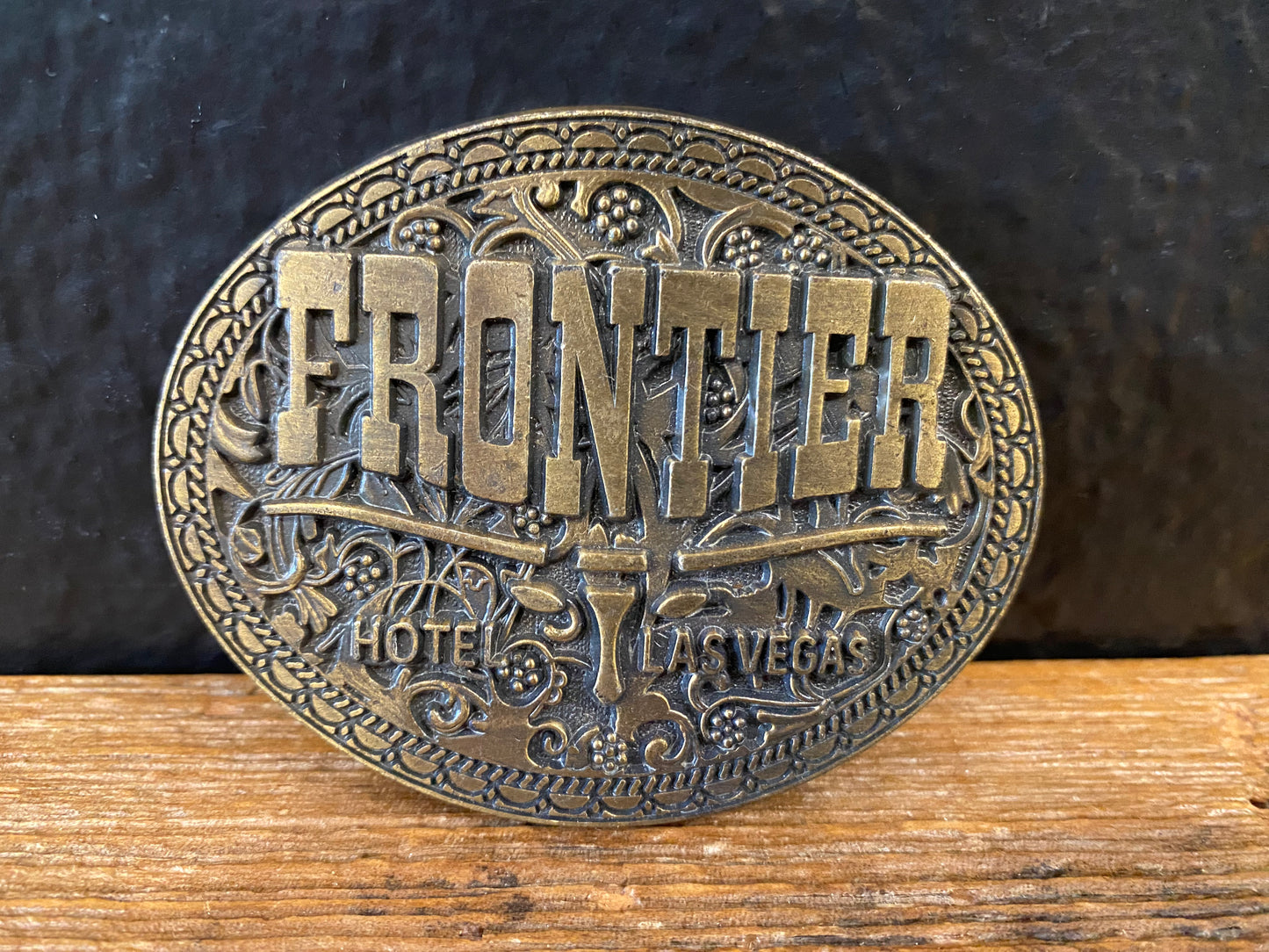 Frontier Hotel Las Vegas Belt Buckle