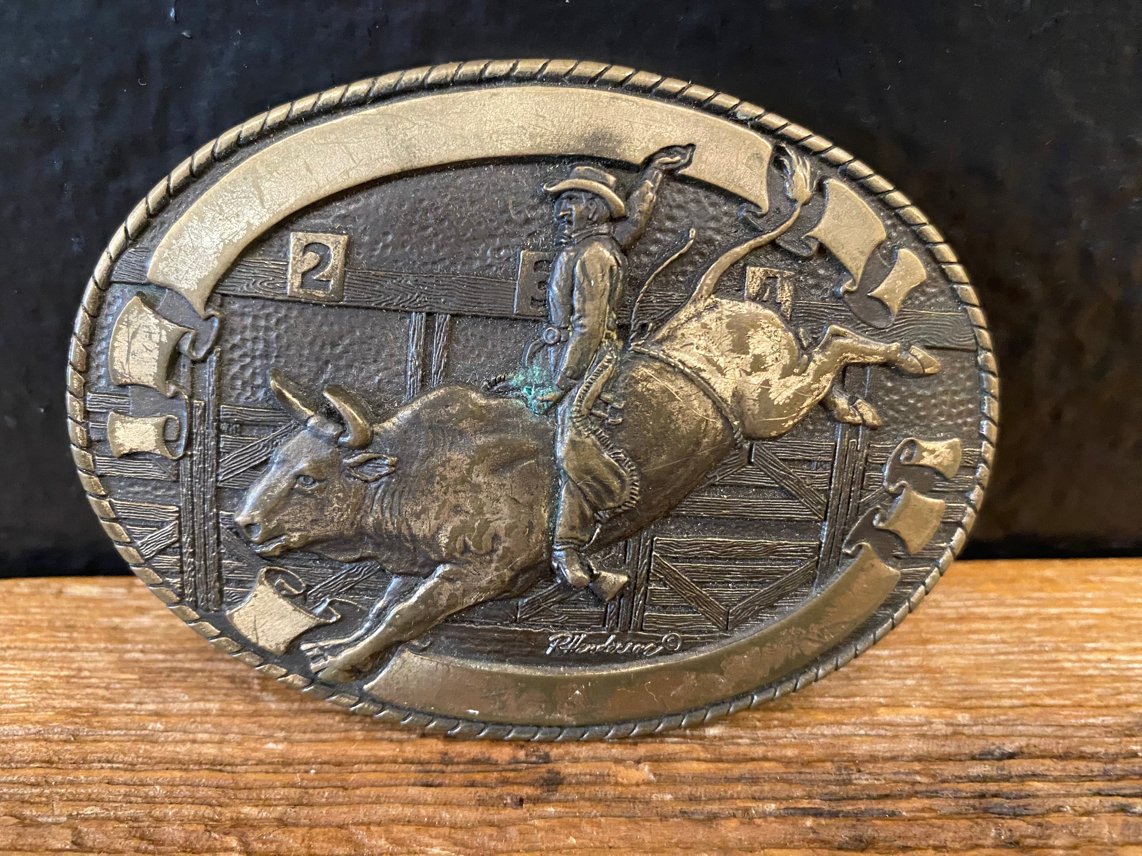 Rodeo Bull Rider Belt Buckle